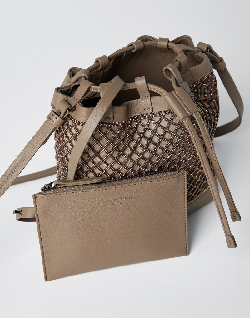 Precious net bucket bag 5
