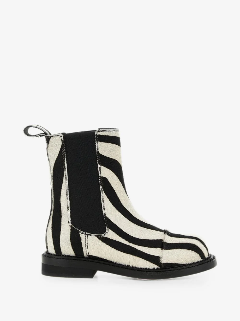 zebra-print Chelsea ankle boots - 1