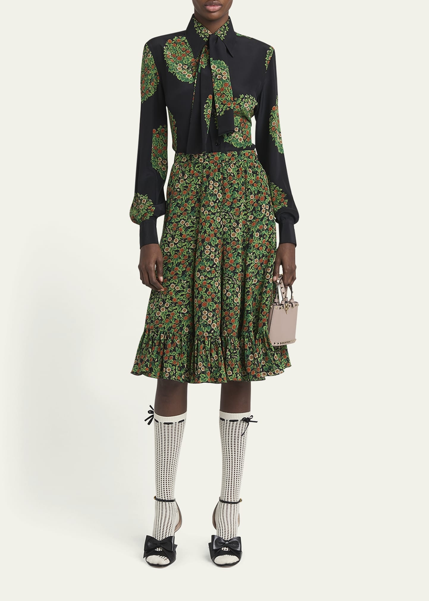 Floral-Print Silk Crepe De Chine Shirt - 2