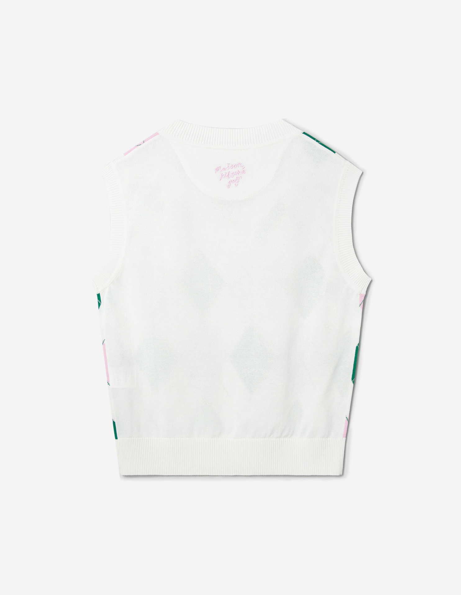 Women Crest Logo Argyle Jumper - 6