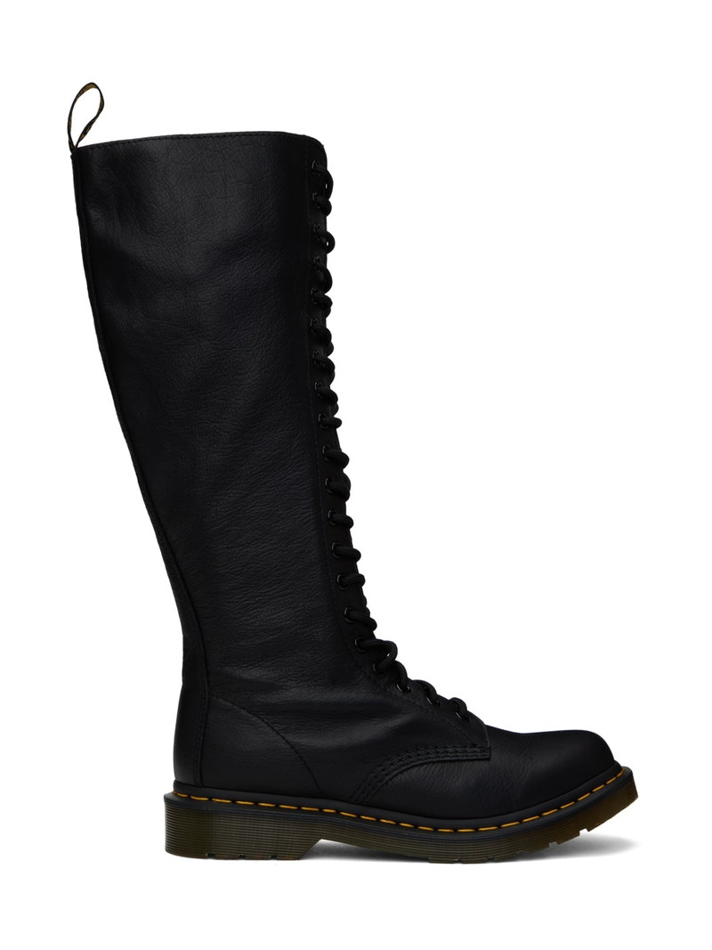 lace-up combat boots - 1