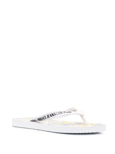 VERSACE JEANS COUTURE 'Barocco' print flip flops outlook