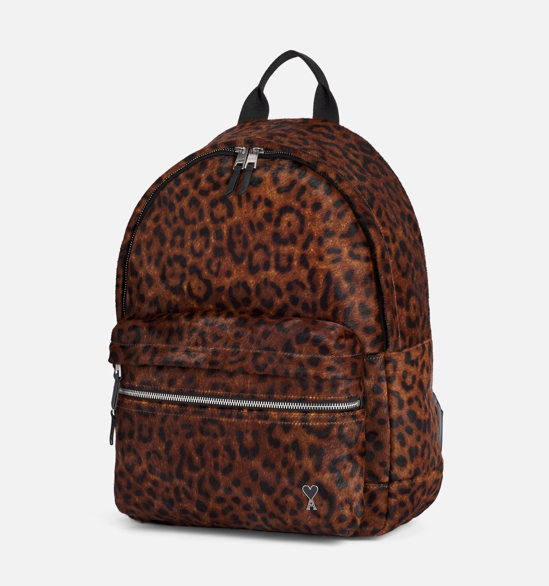 leopard-print zipped backpack - 5