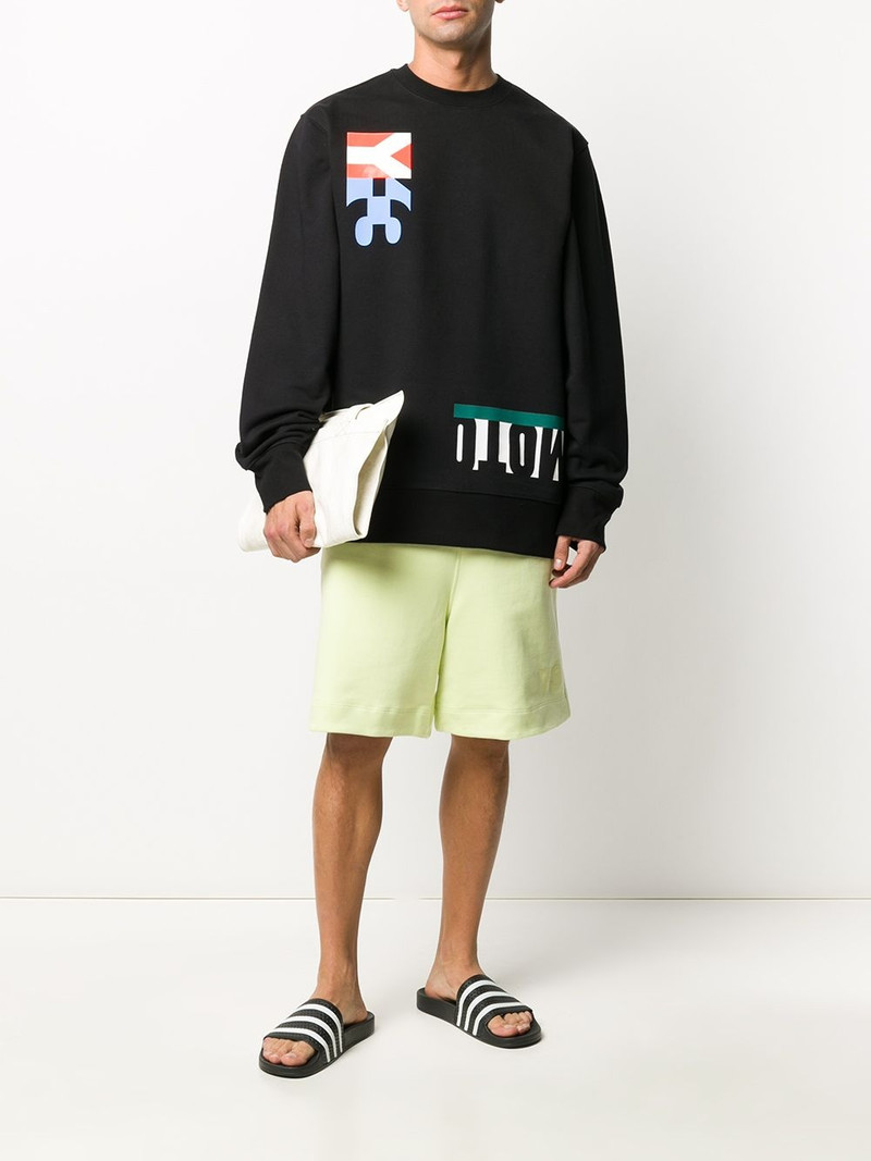Y-3 M-cut graphic sweatshirt outlook