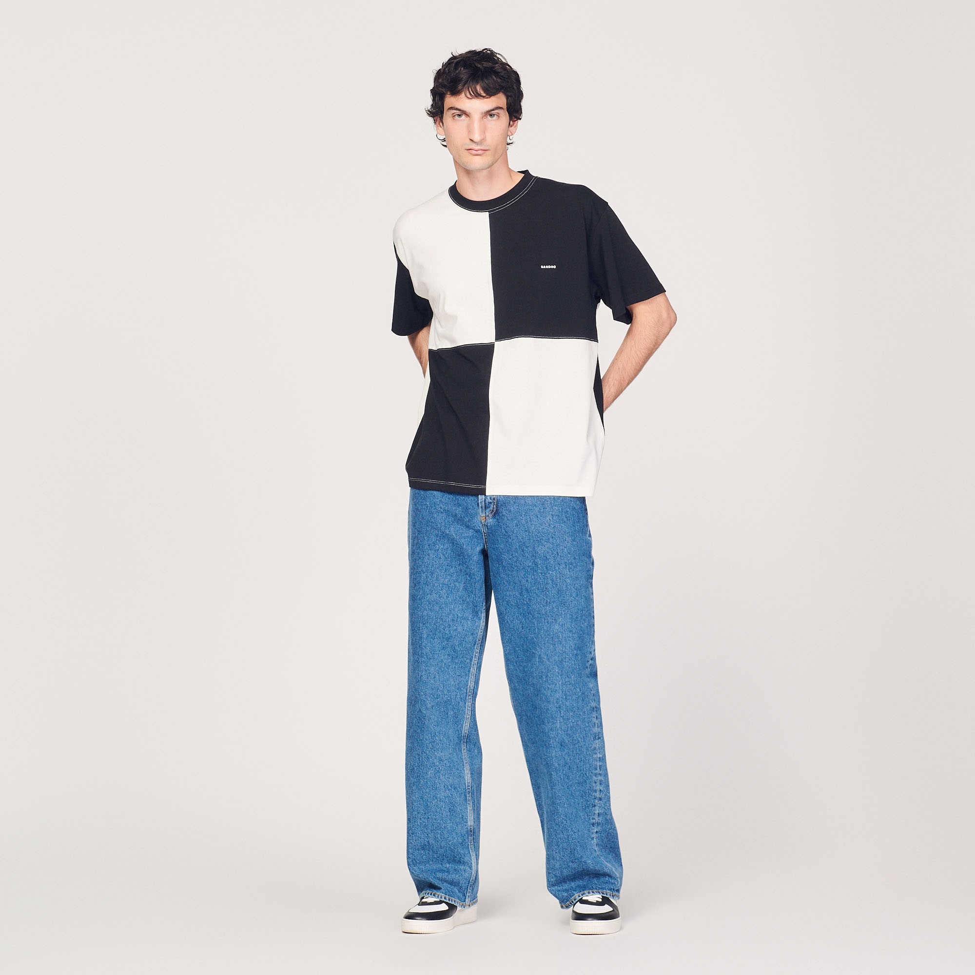 Two-tone organic cotton T-shirt - 5
