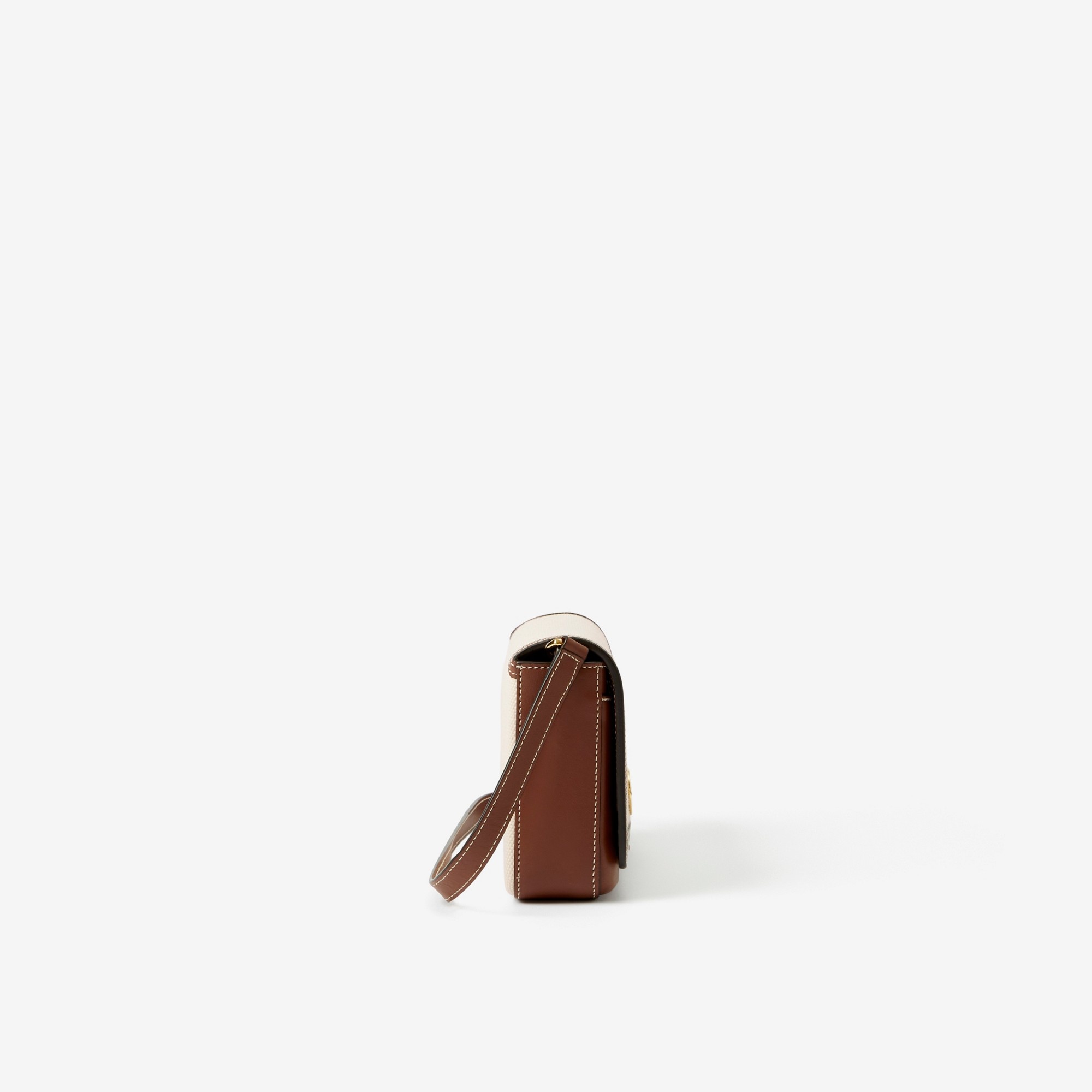 Horseferry Print Cotton Canvas and Leather Penny Bag - 2