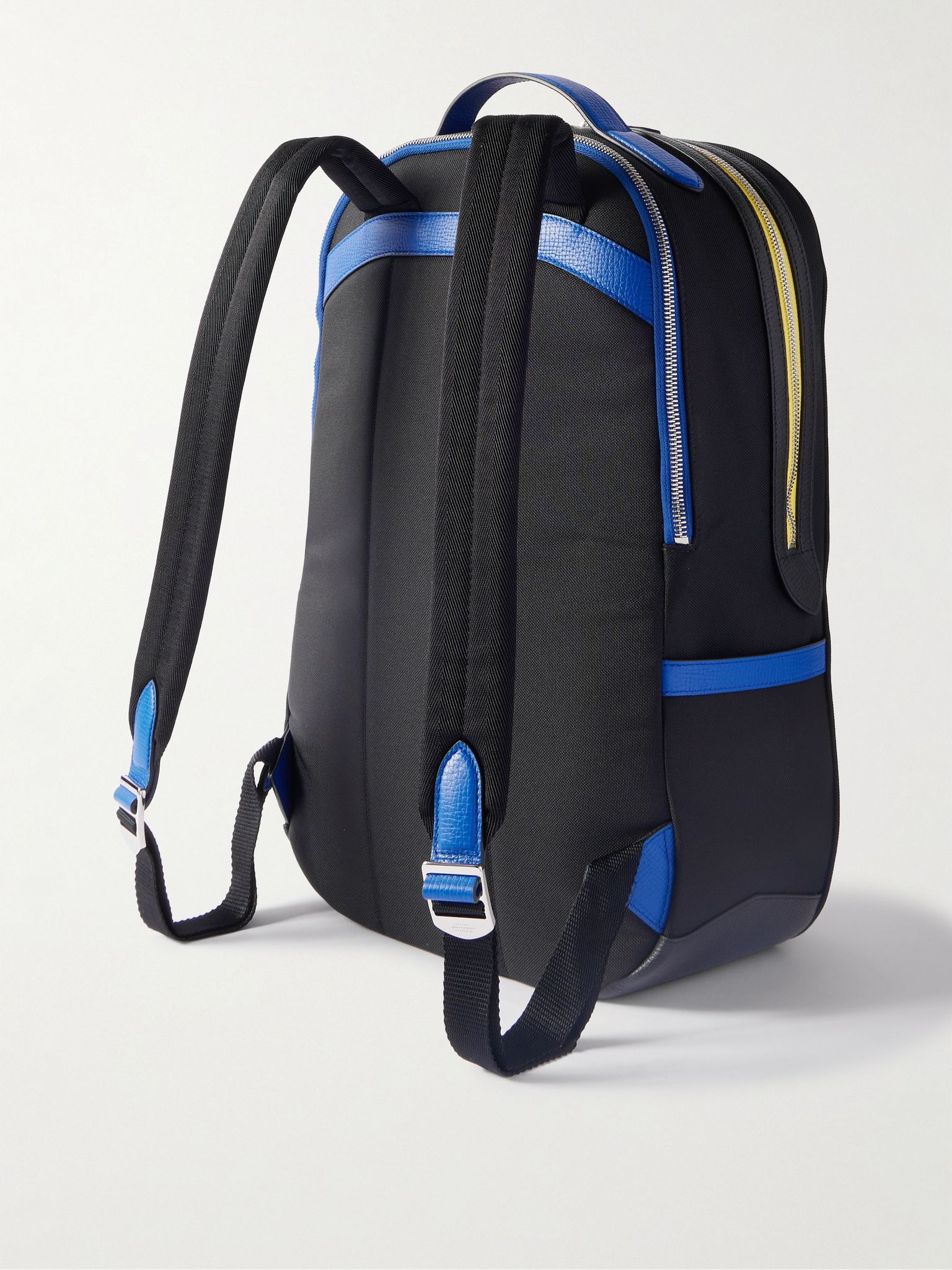 Norton Leather-Trimmed ECONYL® Backpack Black - 3
