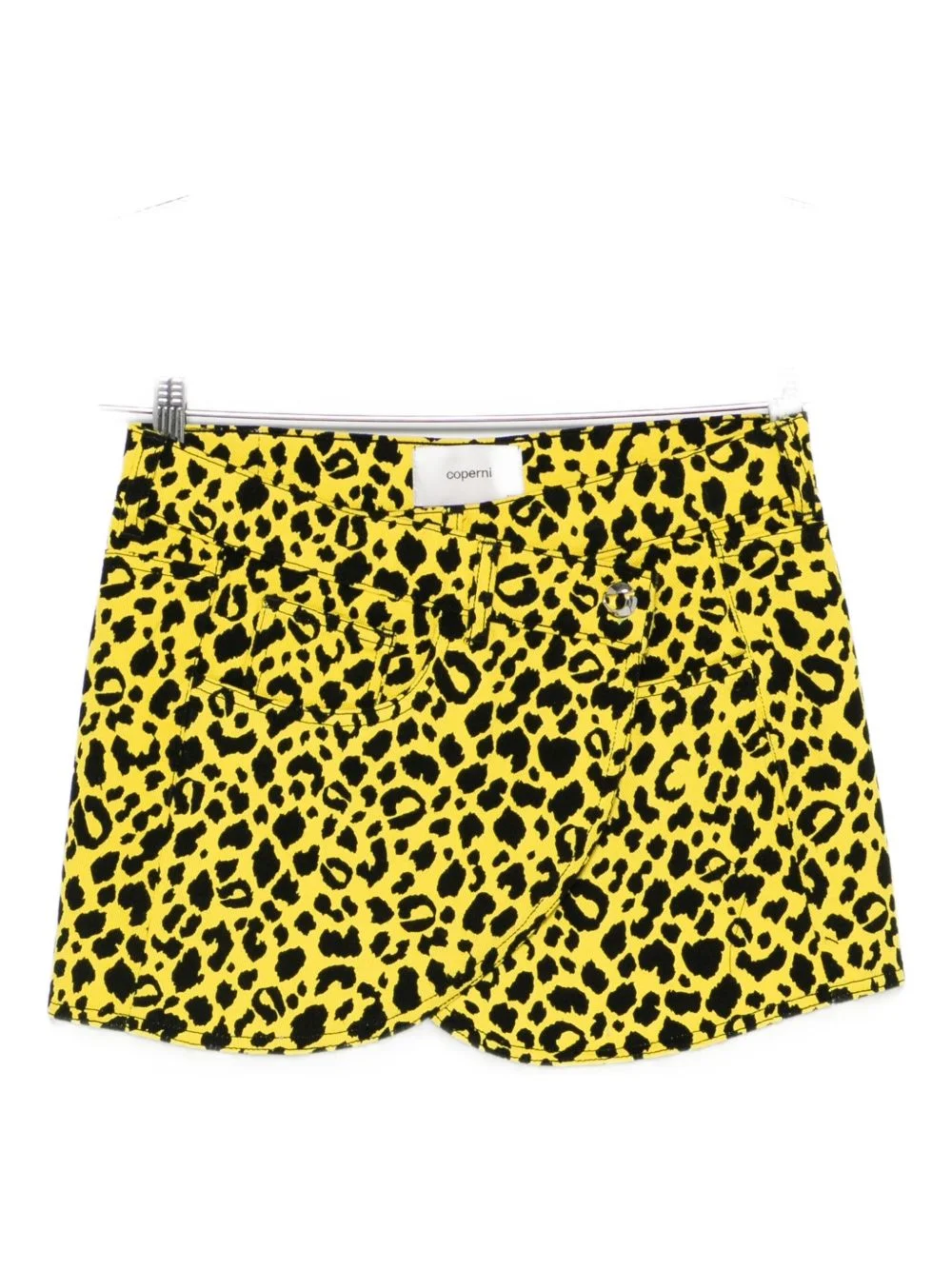 leopard-print wrap skirt - 1