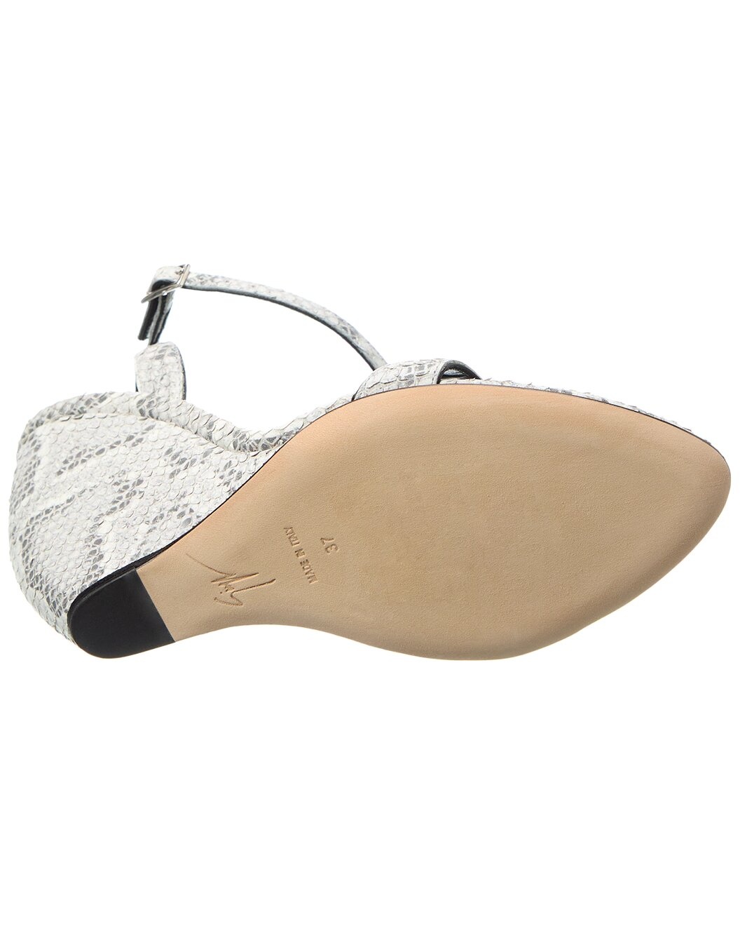 Giuseppe Zanotti Clandestino 105 Snakeskin Wedge Sandal - 4
