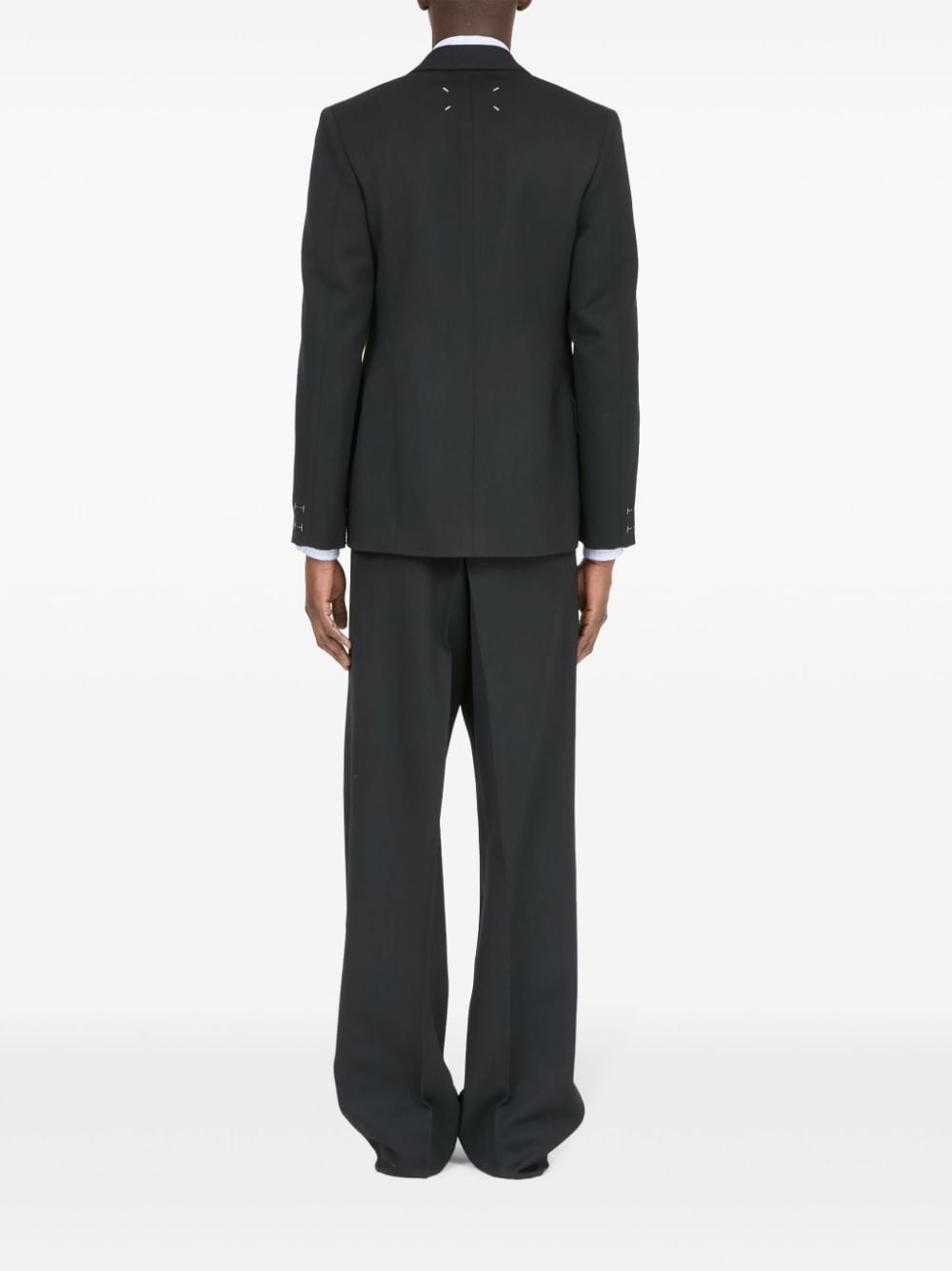 four-stitch wool blazer - 4