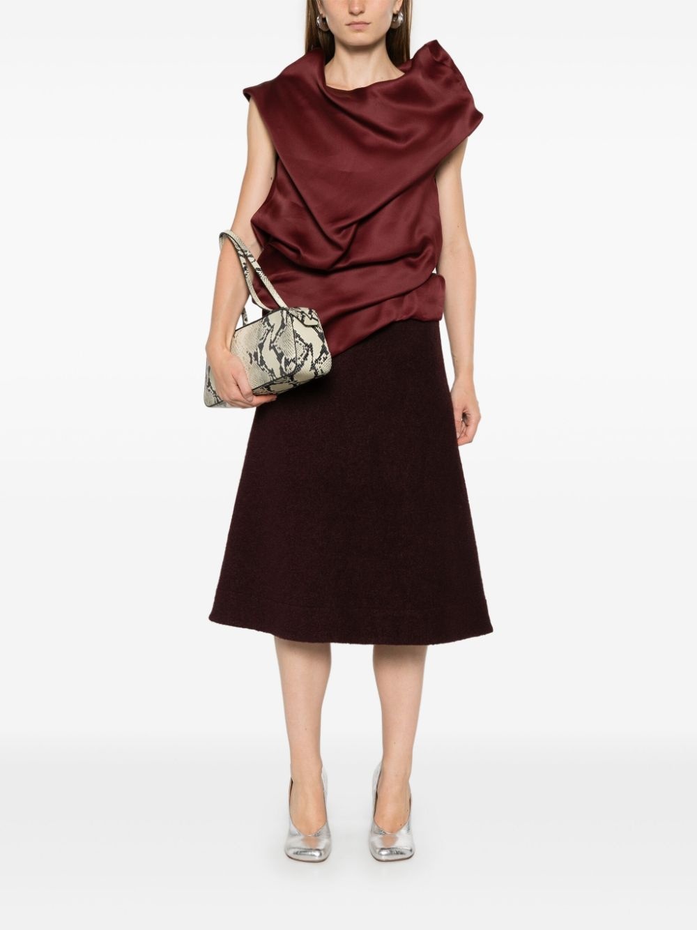 A-line midi skirt - 2