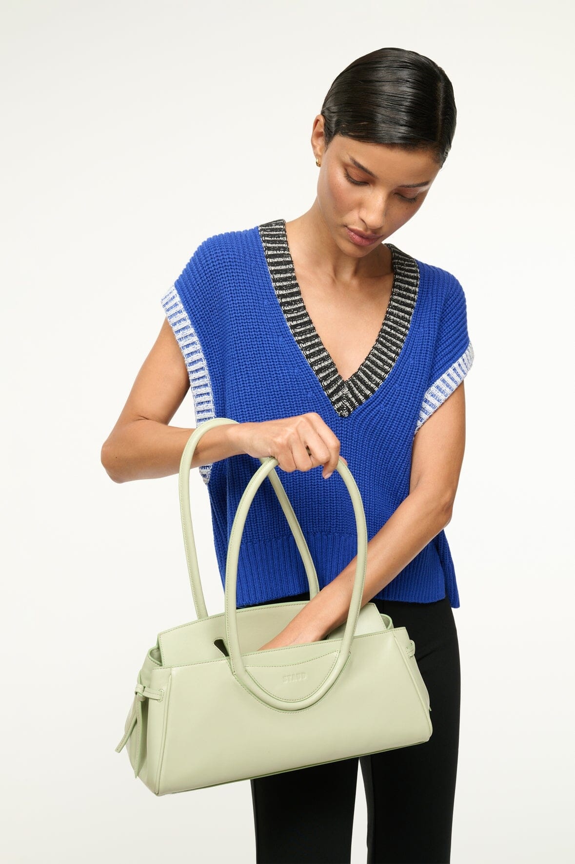 STAUD MAUDE SHOULDER BAG PALE JADE - 4