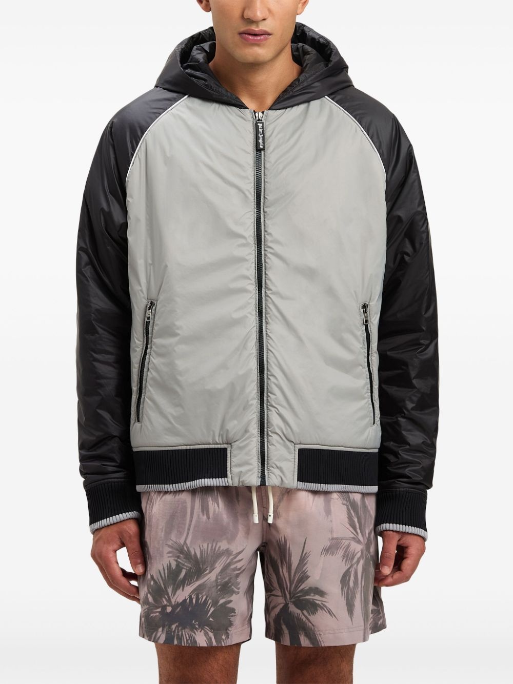 curved-logo windbreaker - 3
