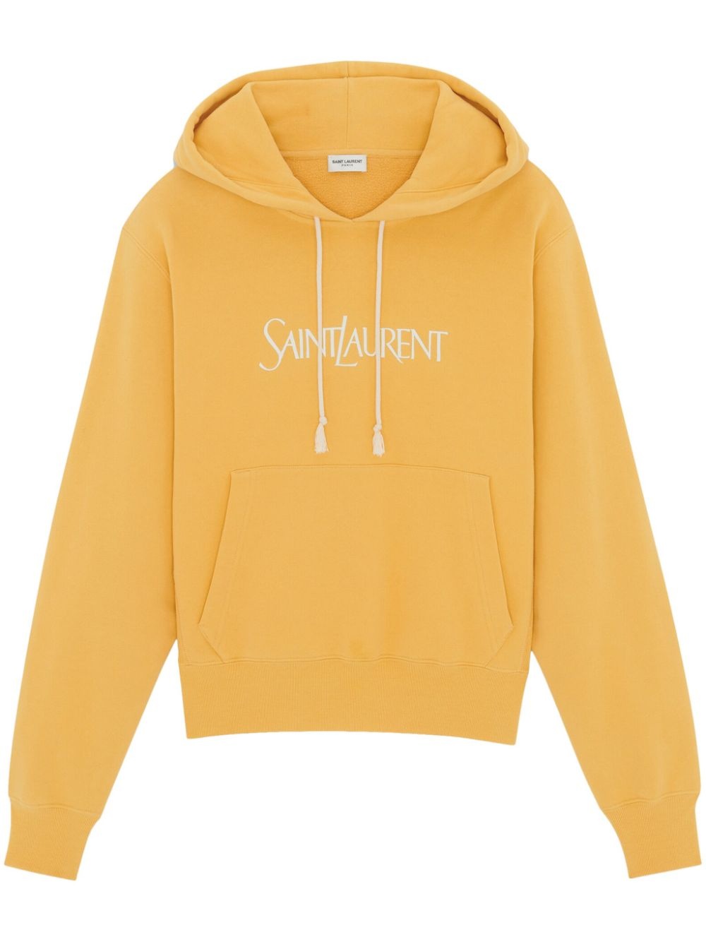 logo-print cotton hoodie - 1