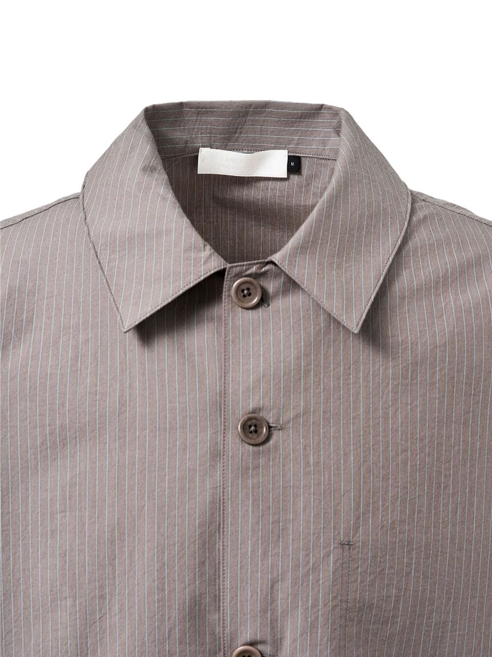 striped patch-pocket shirt - 4
