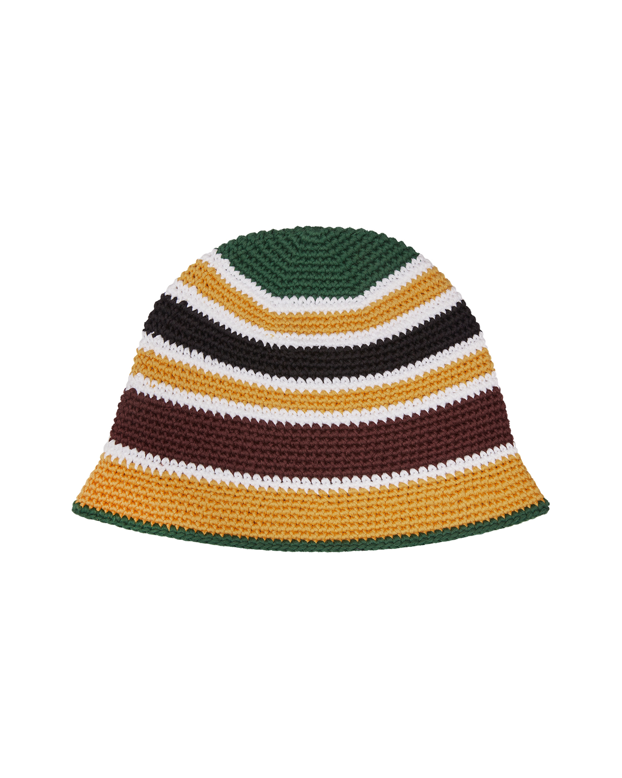 CROCHET STRIPE BUCKET HAT - 2