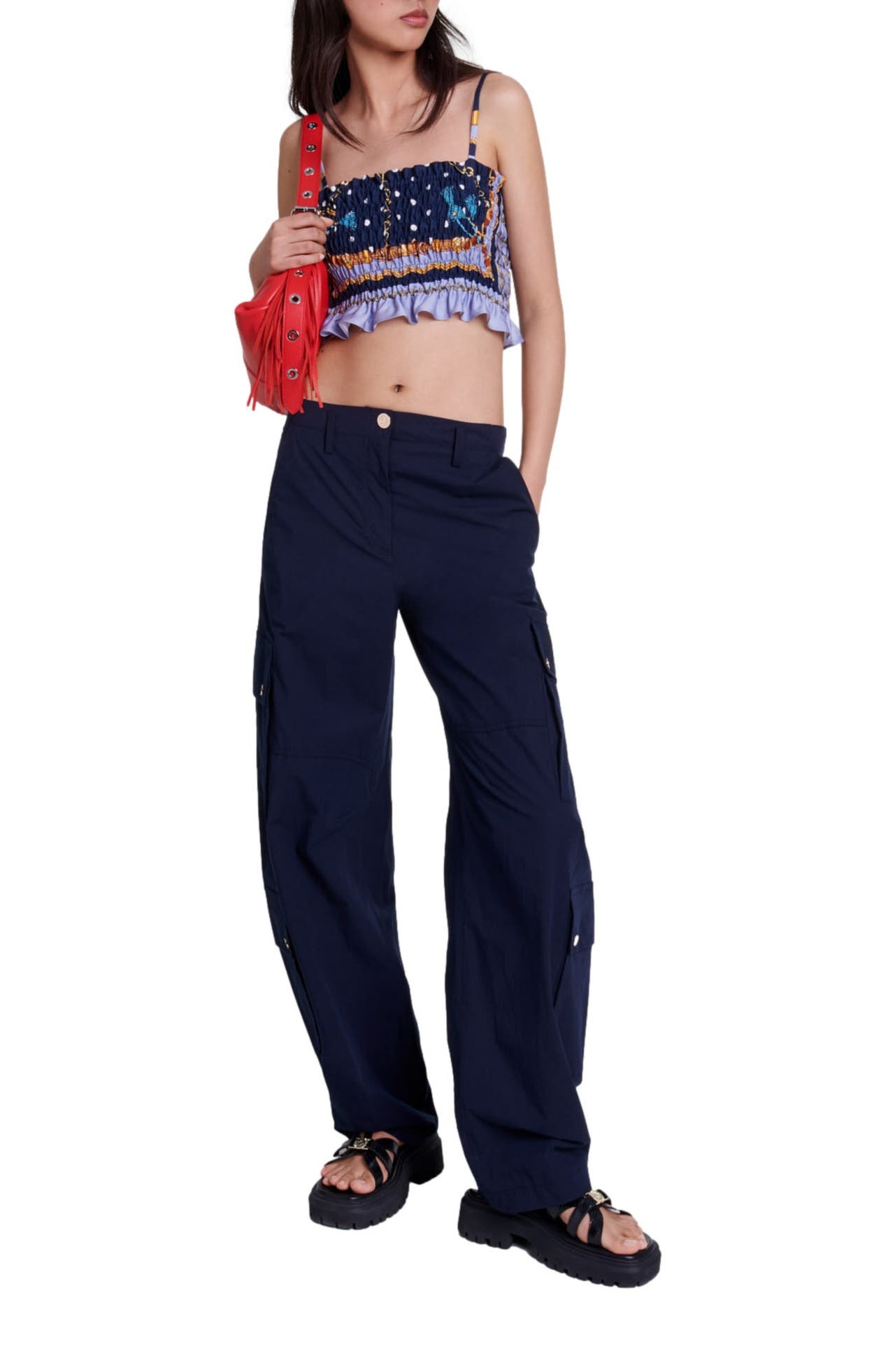 maje Cargo trousers in Navy at Nordstrom - 1