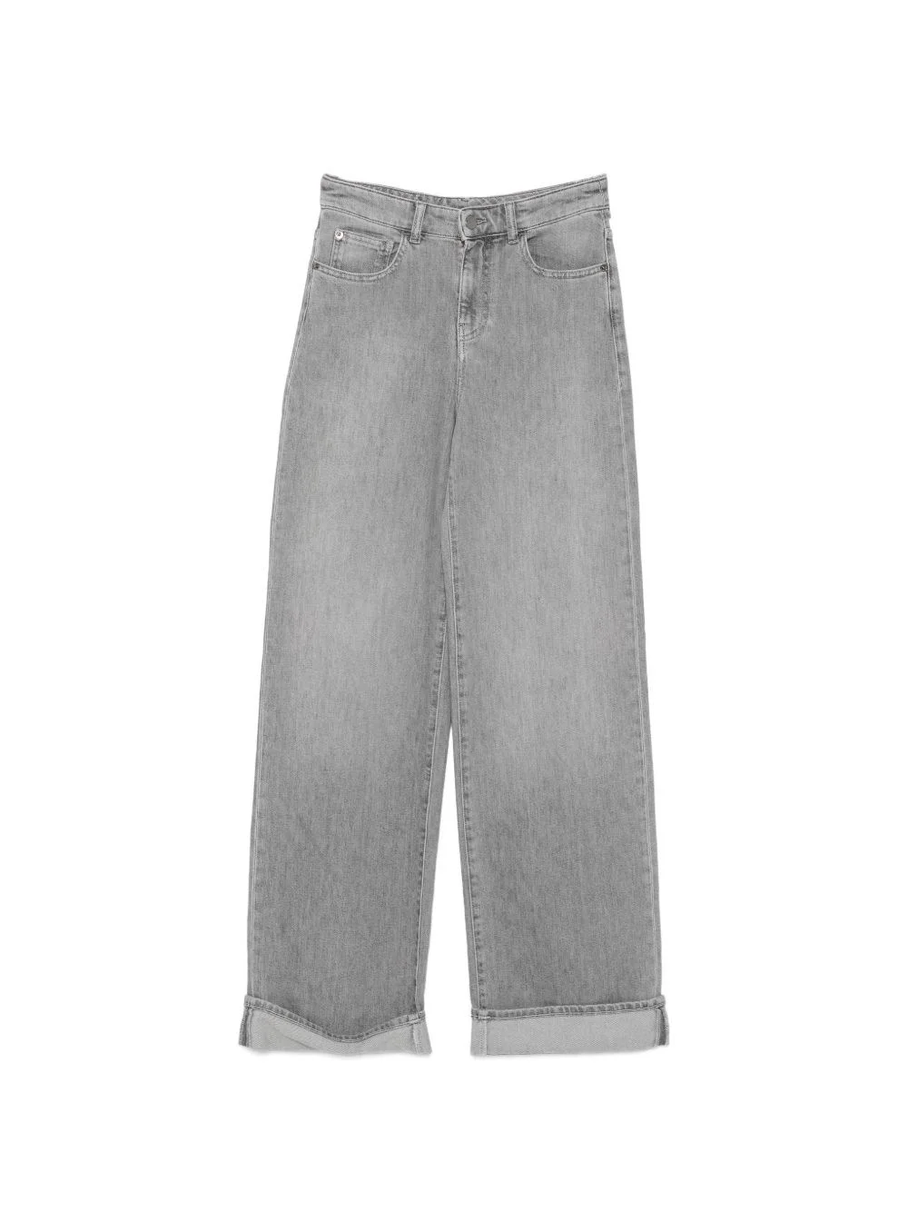 Wide-leg denim jeans - 1