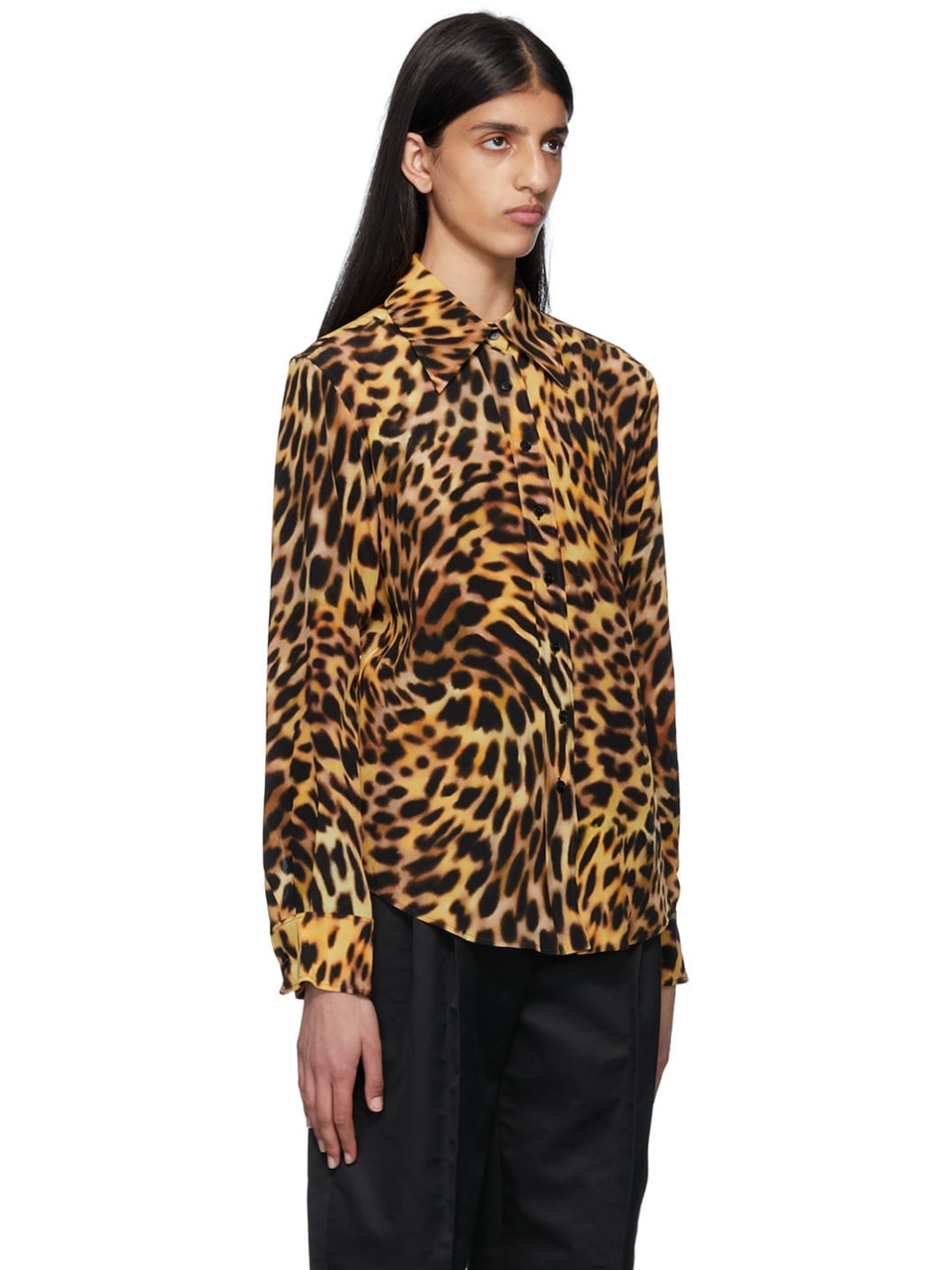 Tan Leopard Print Shirt - 2