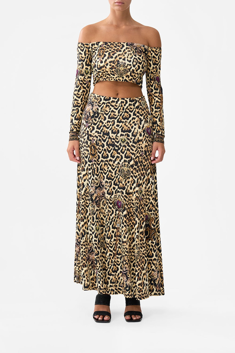 CAMILLA FLARED HEM JERSEY SKIRT outlook