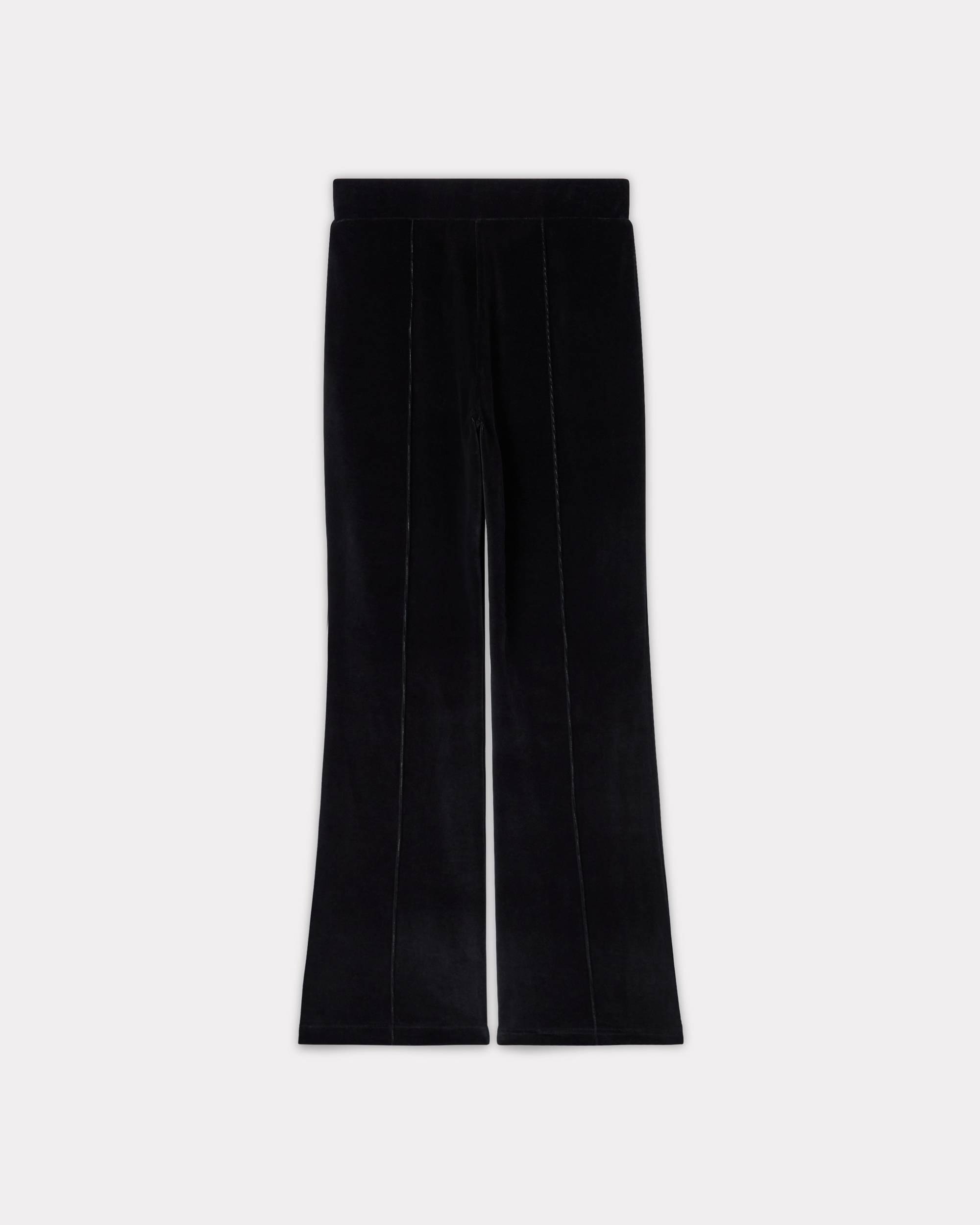 'KENZO Star Tiger' embroidered velvet track pants - 2
