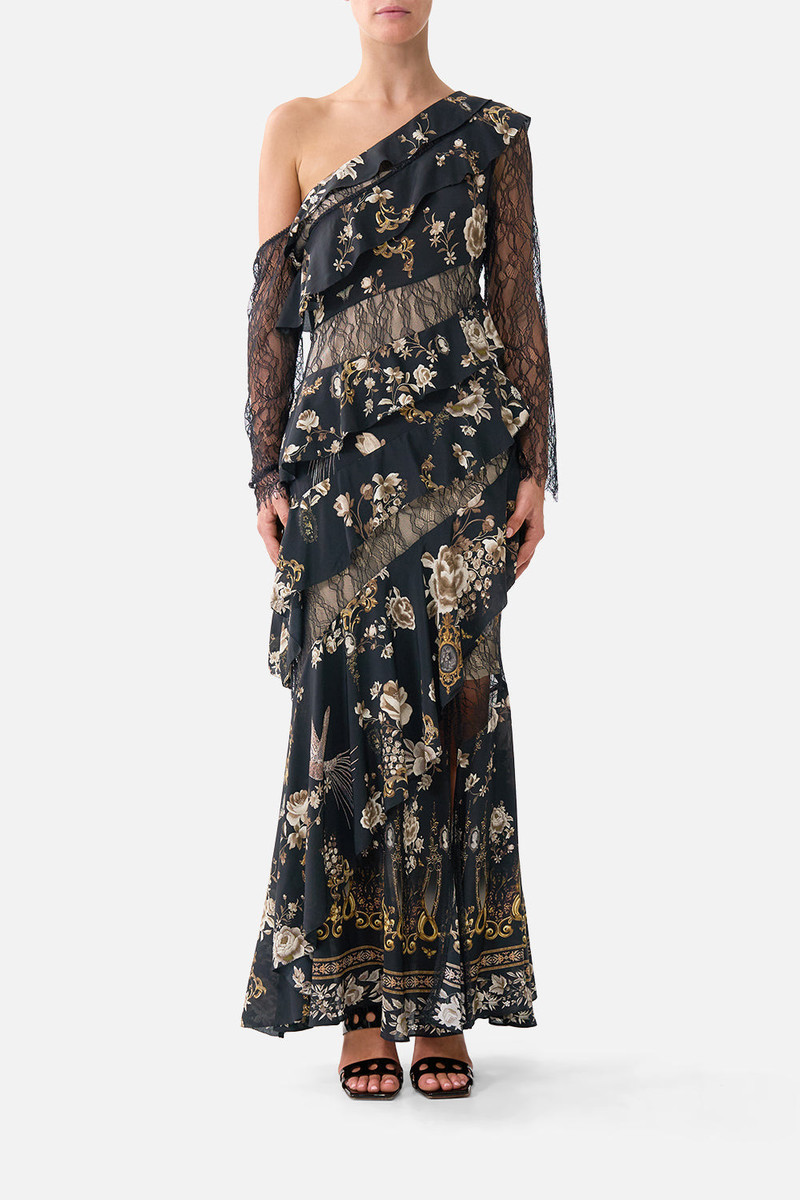 CAMILLA ASYMMETRIC FRILL PANELLED DRESS outlook