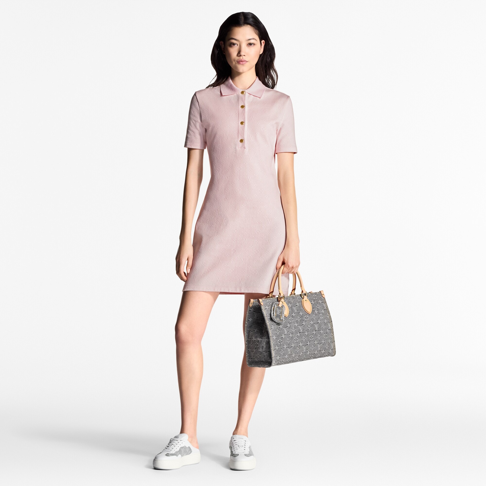 Monogram Piqué Polo Dress - 4