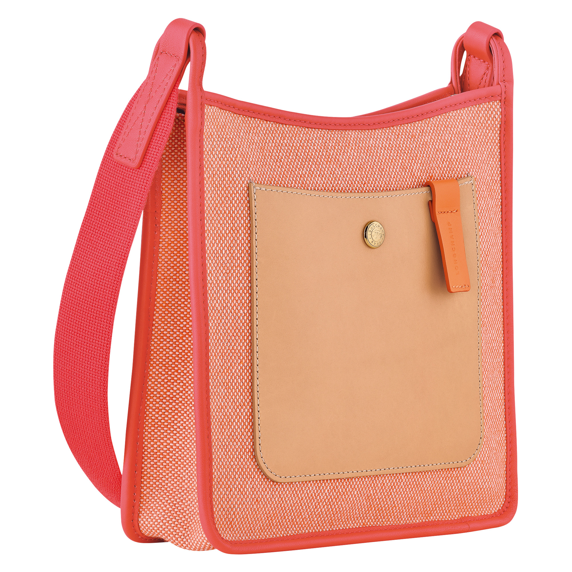 Le Foulonné S Crossbody bag Tomato - Canvas - 3