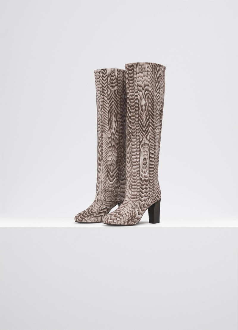 ROUND TOE HIGH BOOTS WITH 90MM HEEL 4