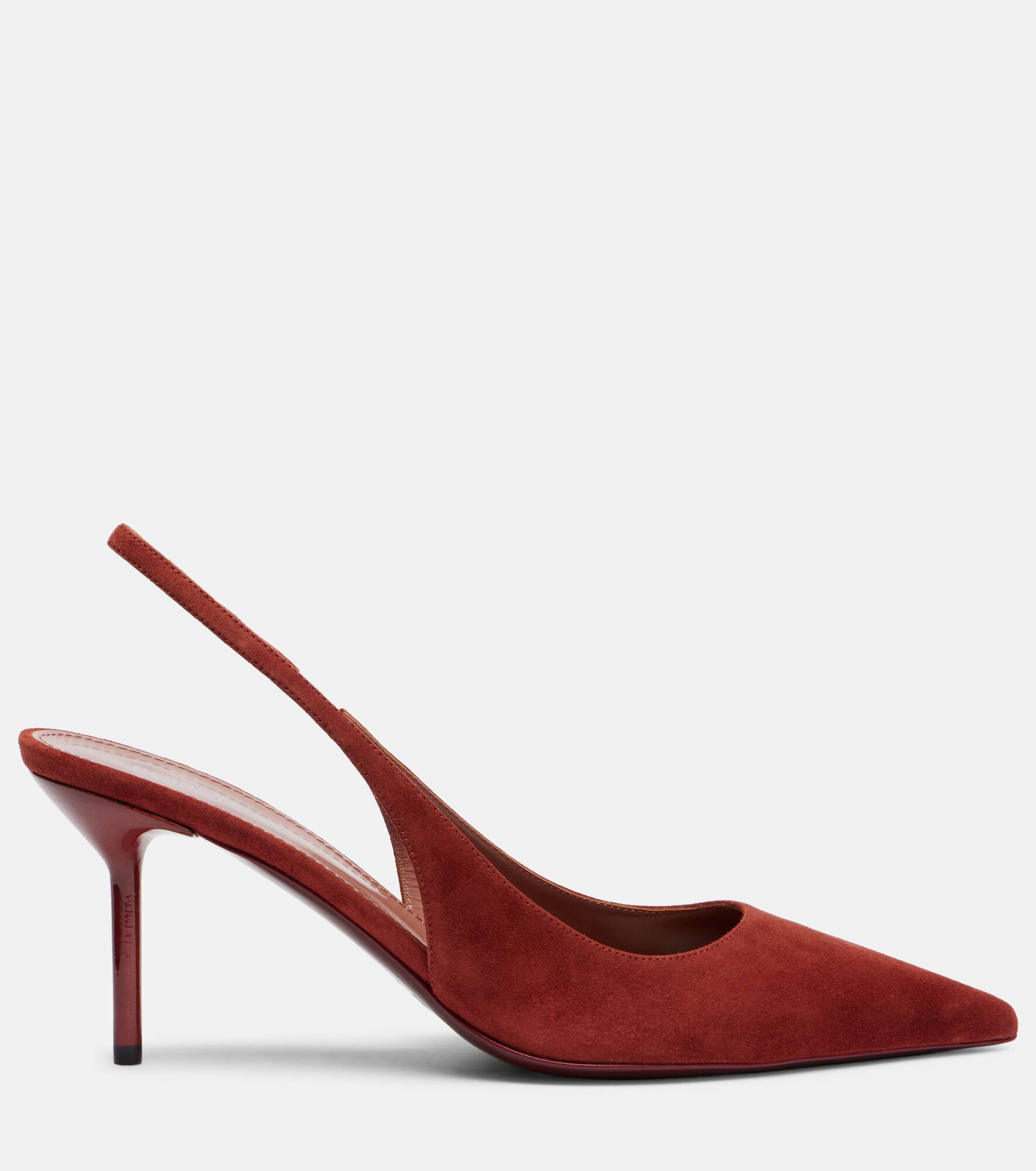 Lidia 70 suede slingback pumps - 4