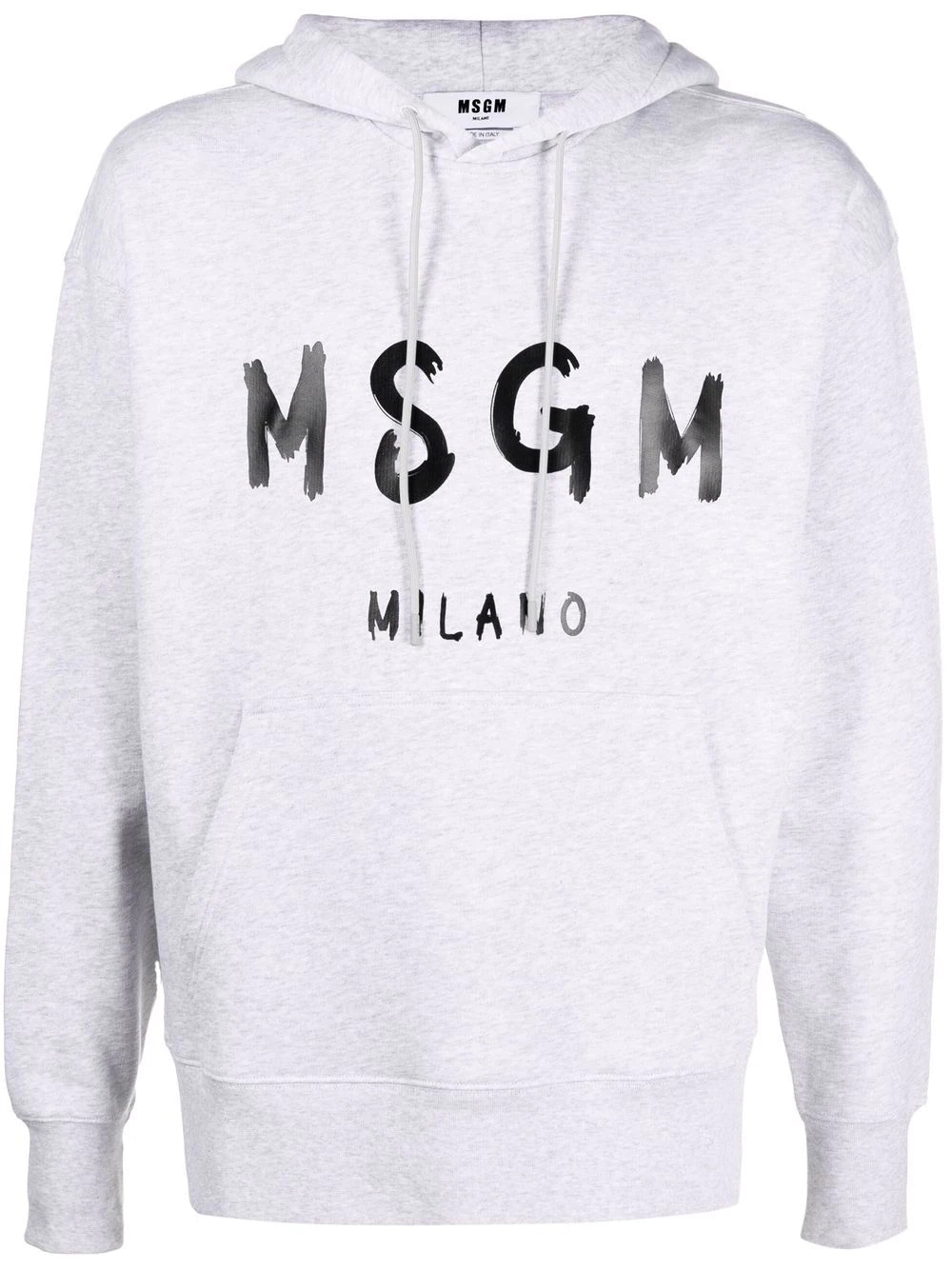 logo print hoodie - 1