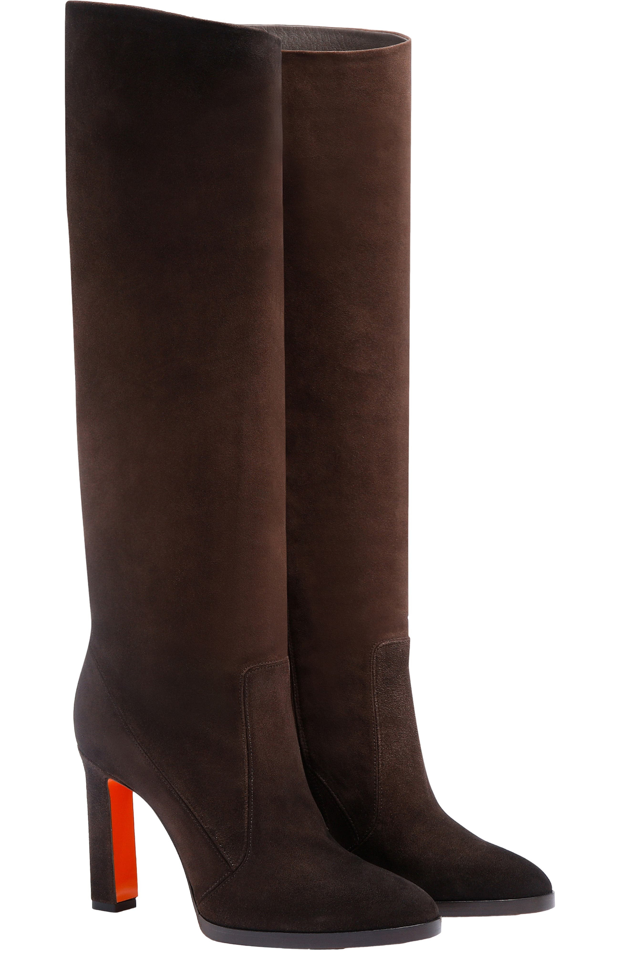 Santoni Women's Andy Dark Brown Suede Boot at Nordstrom - 6