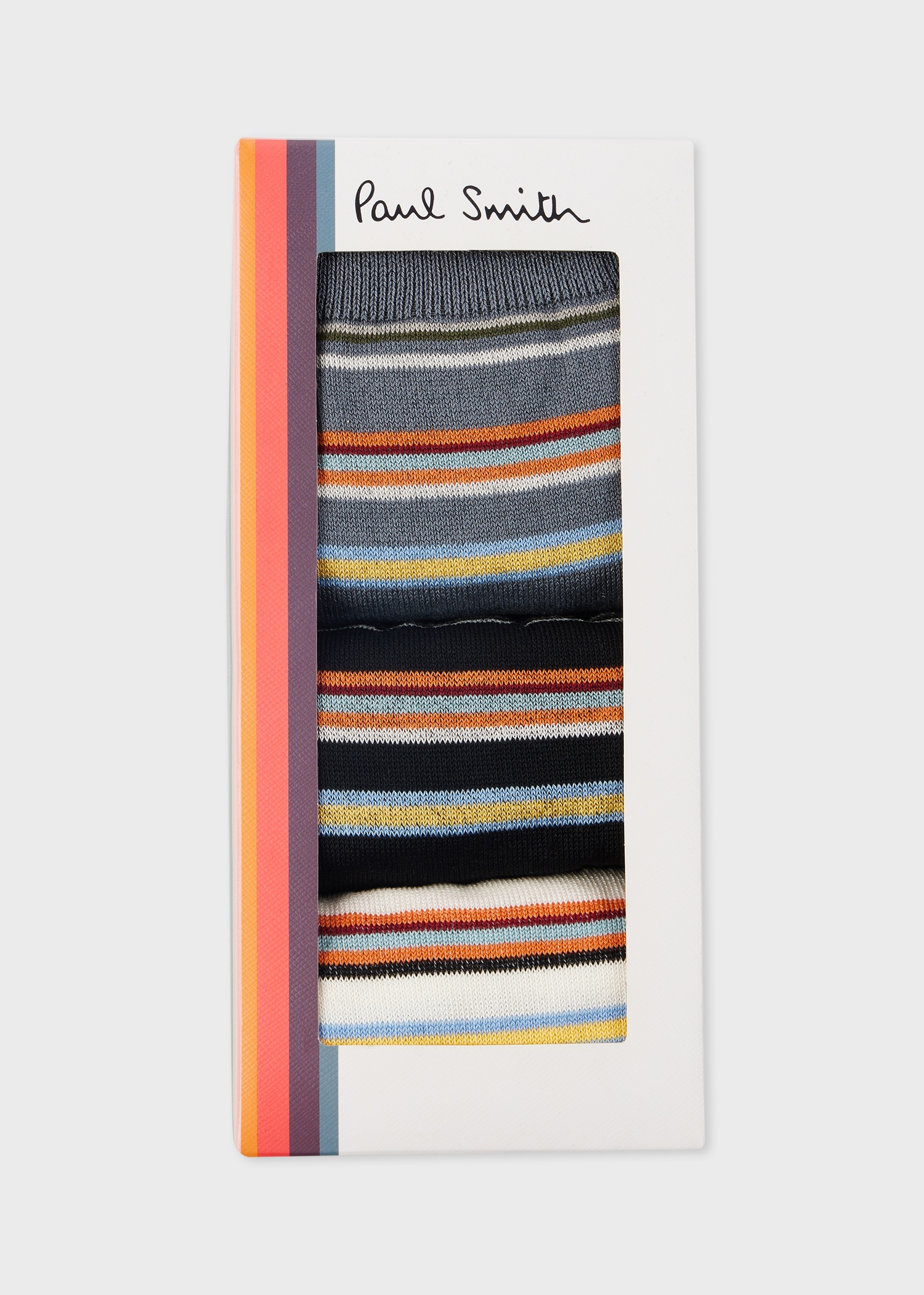 Spaced 'Signature Stripe' Socks Three Pack - 2