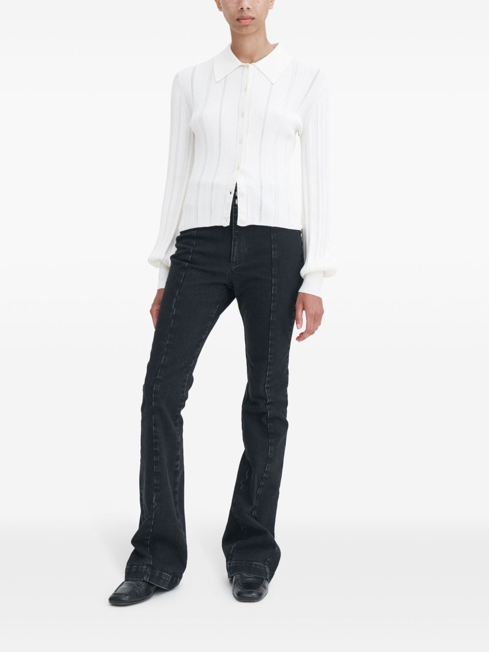 braid-knit cardigan - 2