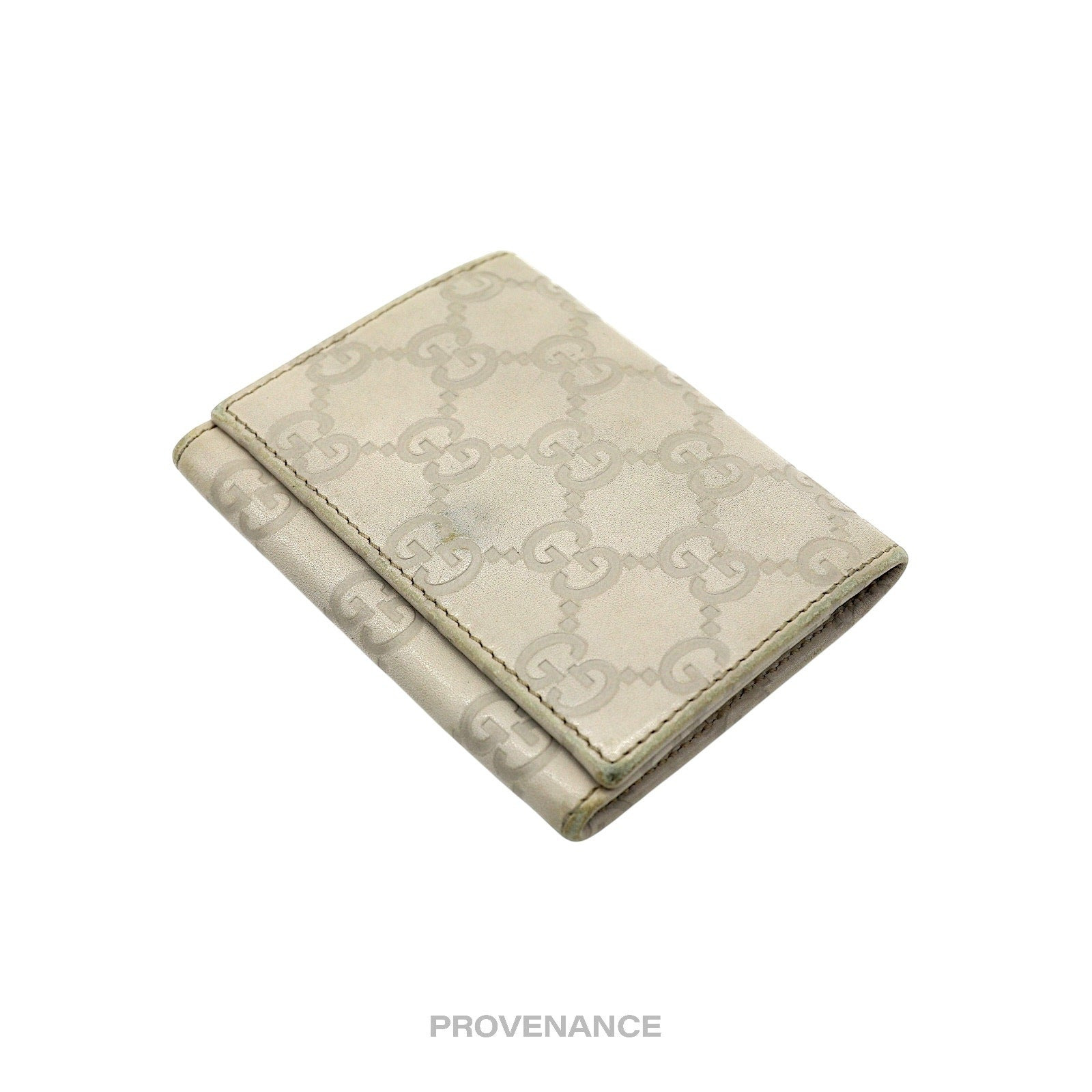 Gucci Card Wallet - Chalk Guccissima Leather - 3