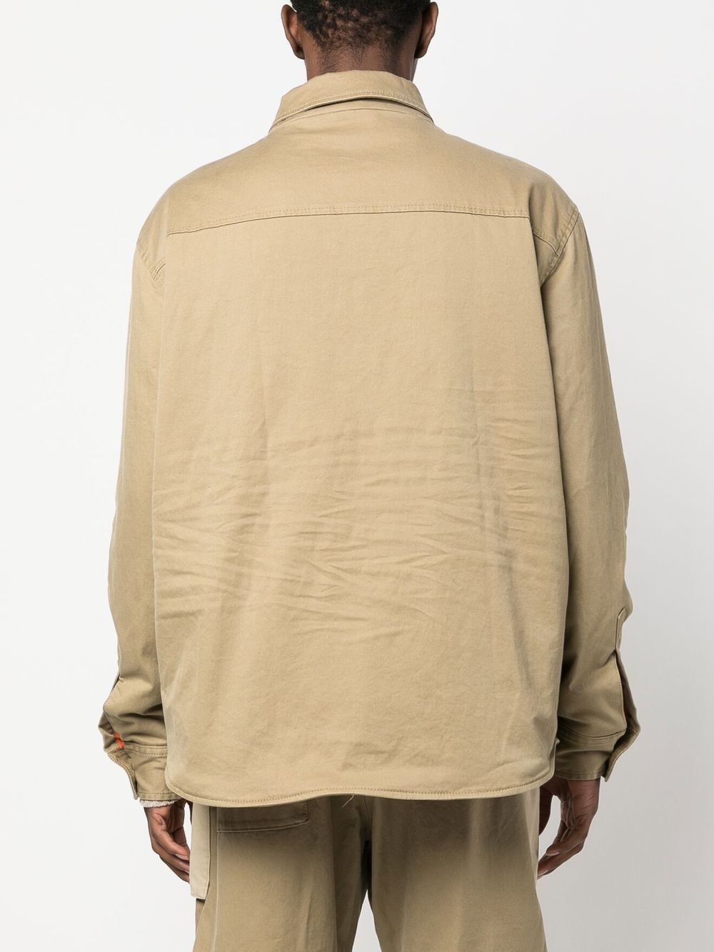 two-tone flap-pocket jacket - 4
