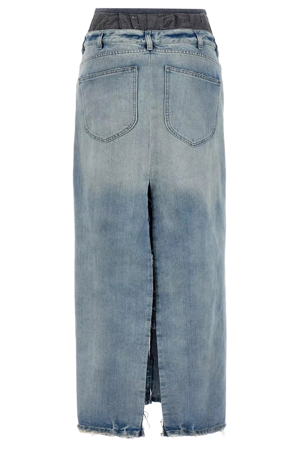 Slits denim skirt - 3