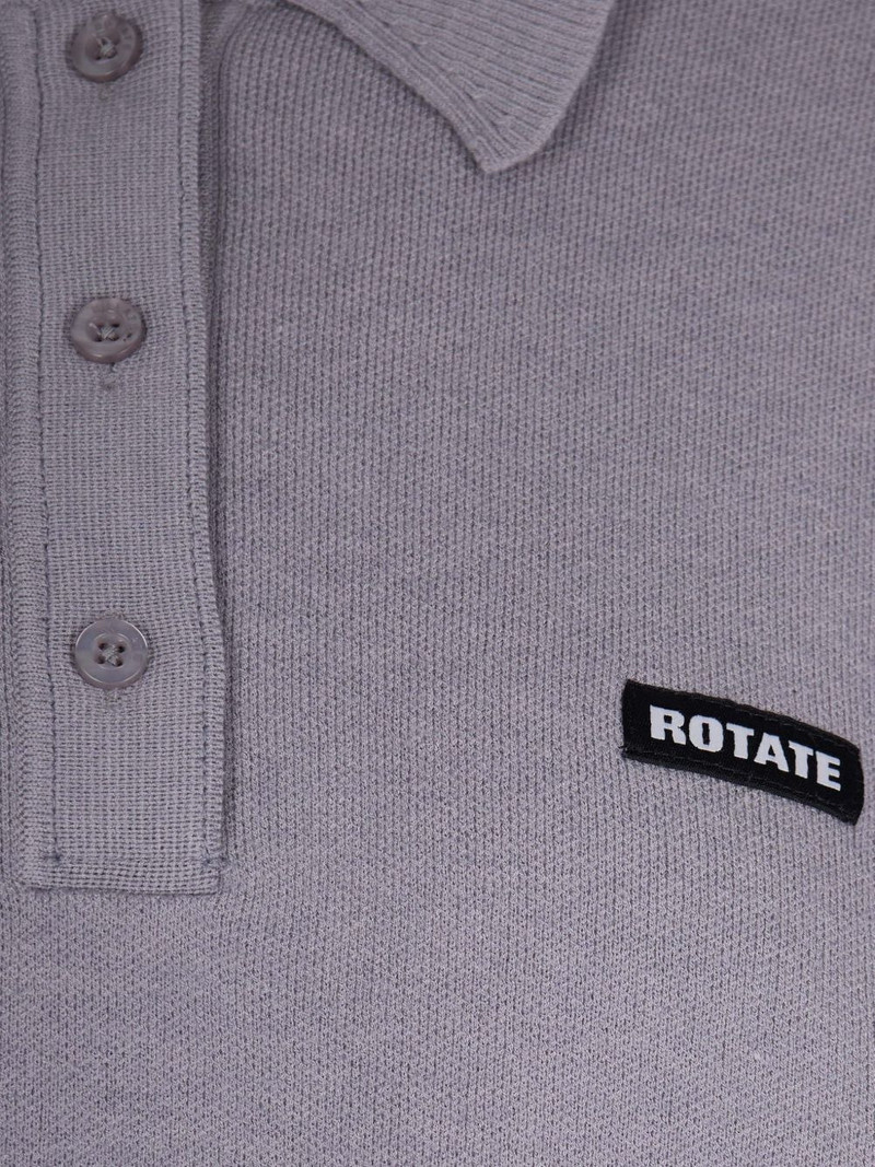 Slinky Knit buttoned polo top 3