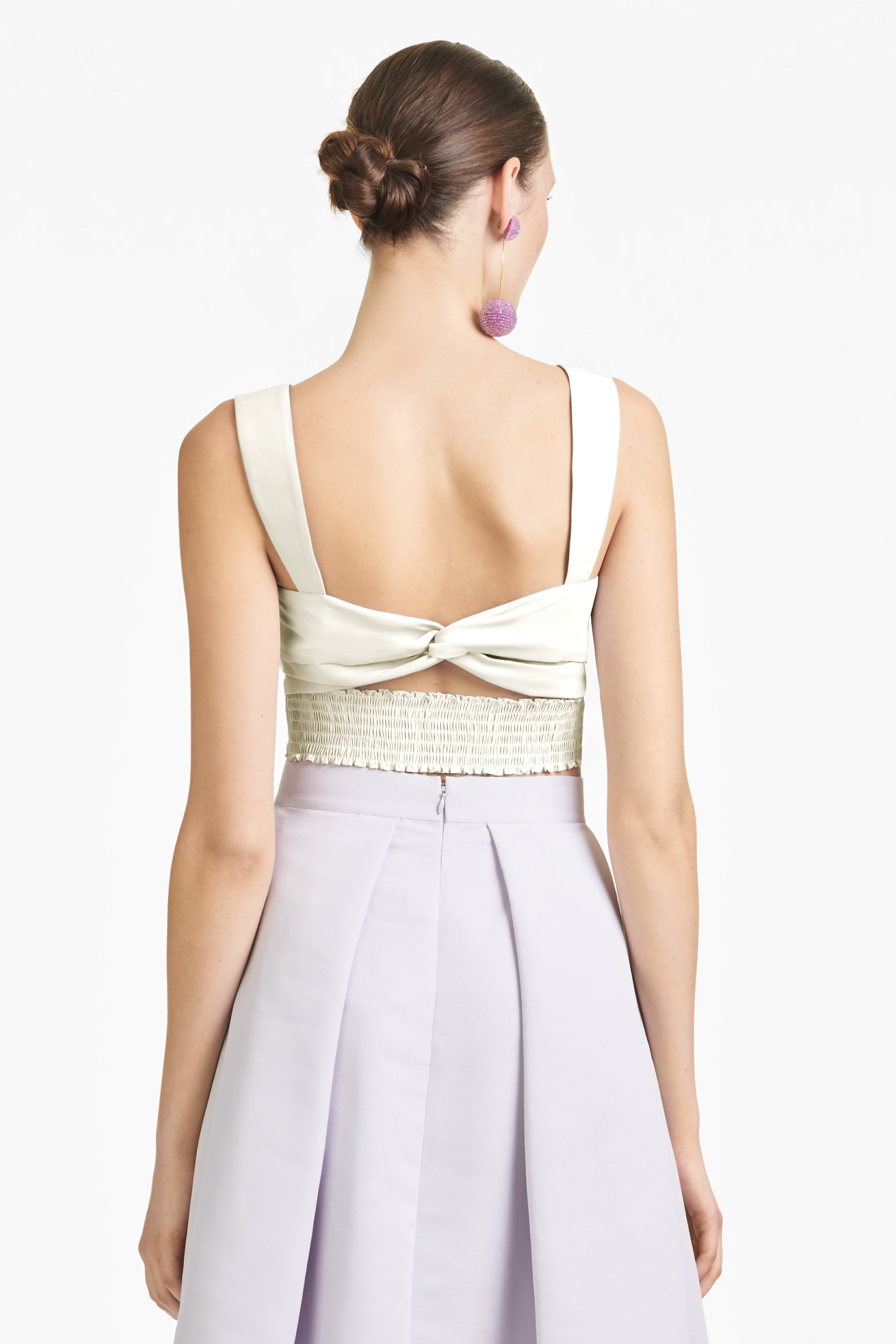 Darcy Top - Ivory - Faille - 3