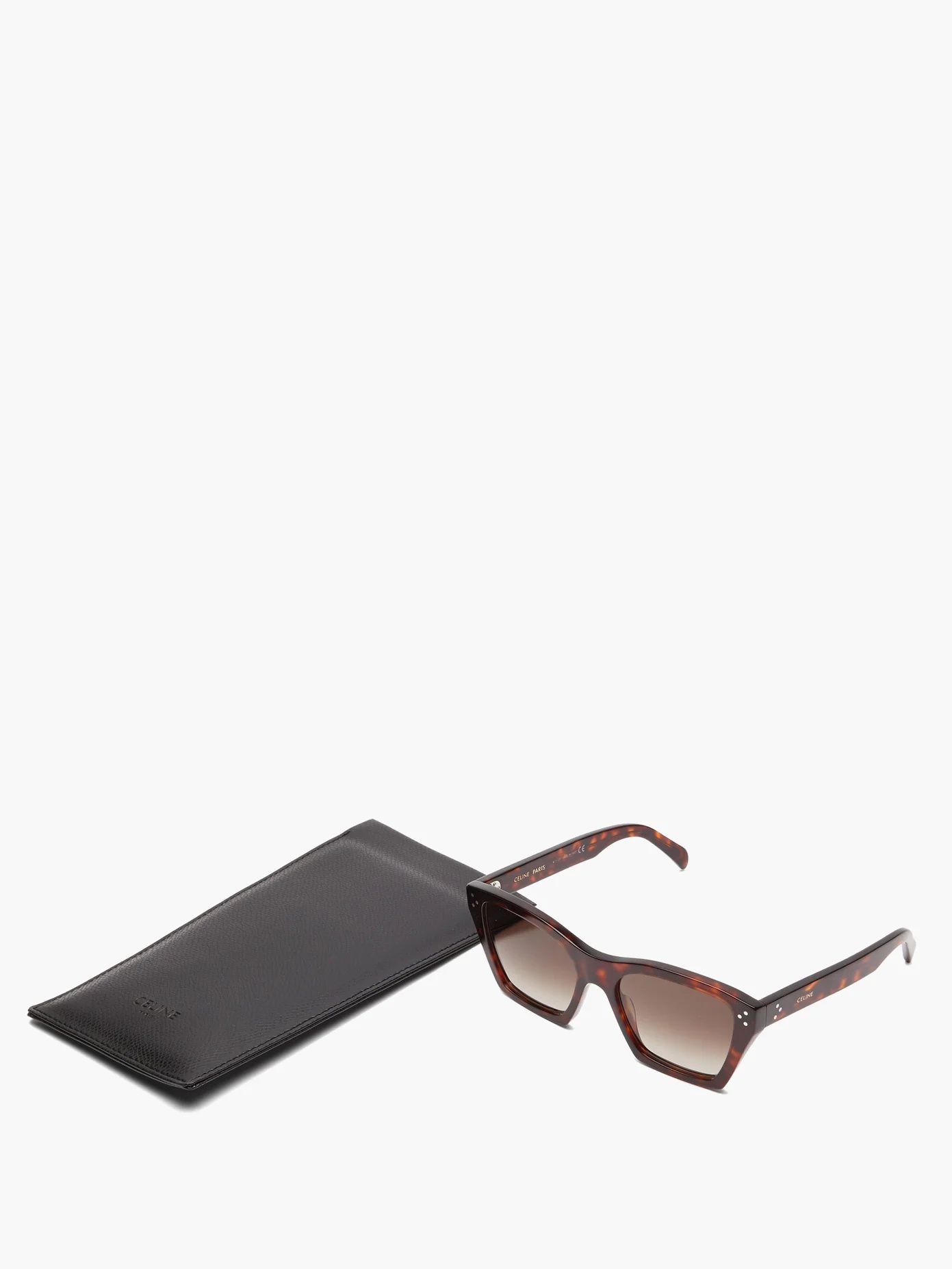 Square tortoiseshell-effect acetate sunglasses - 5