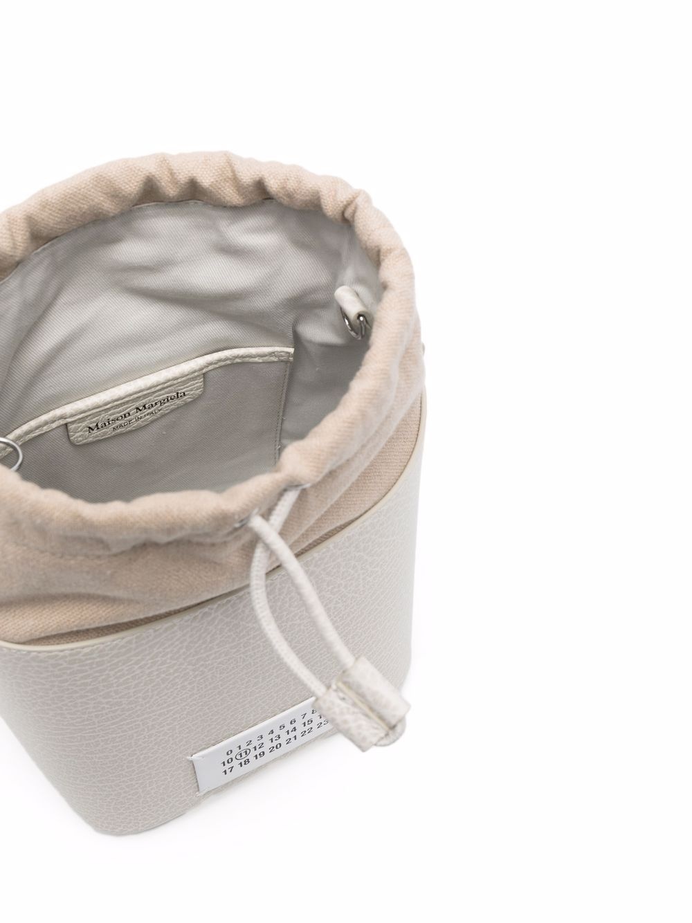 ハンドバッグ Maison Margiela 22FW Women's 5AC Numbering Logo Patch Bucket Maison Margiela 5AC numbers-patch bucket bag | farfetch