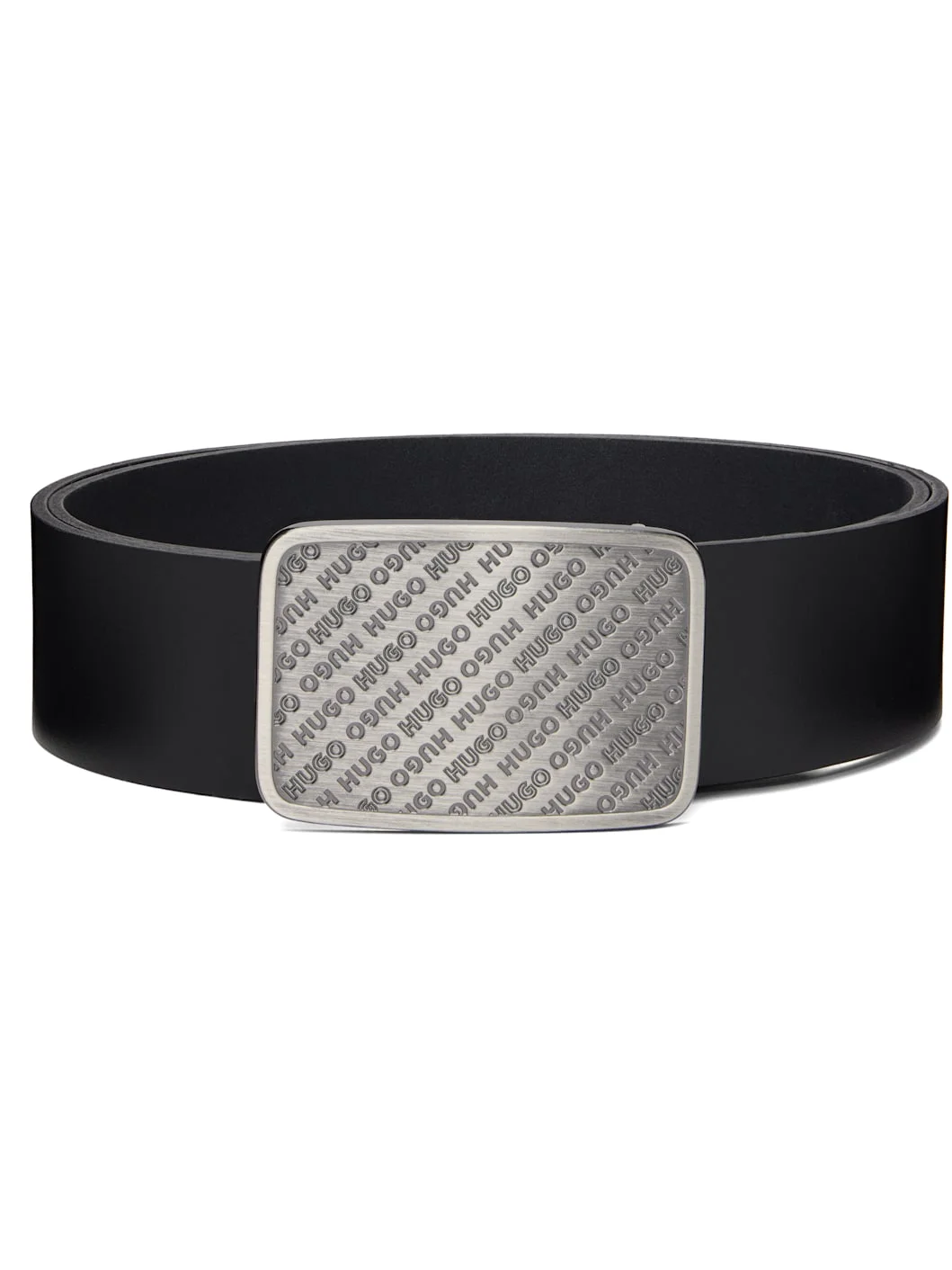 Black Leather Belt - 1