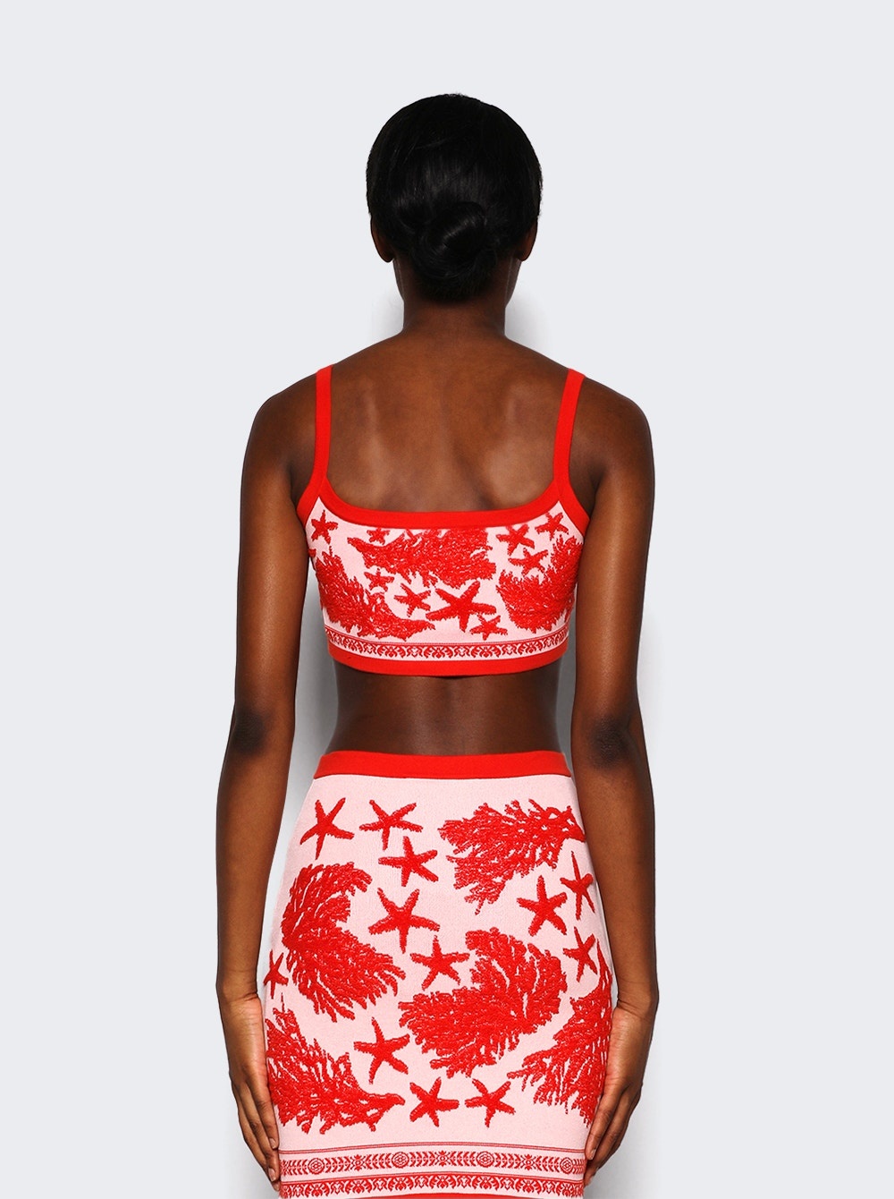 Knit Top Jacquard Tresor De La Mer Towel Stitch Dusty Rose - 5