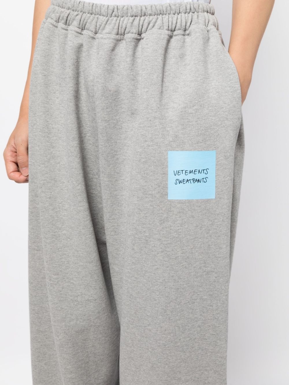 logo-print wide-leg track pants - 5