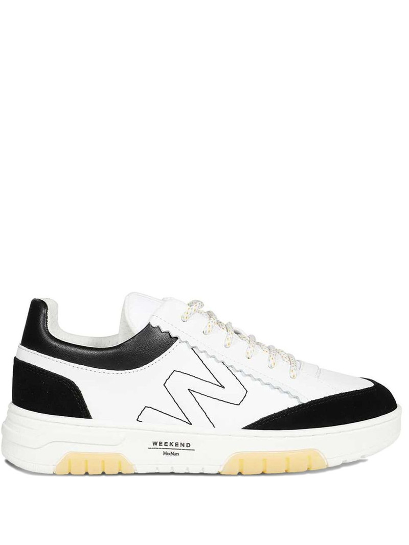 Orlaya leather logo-detail sneakers 1
