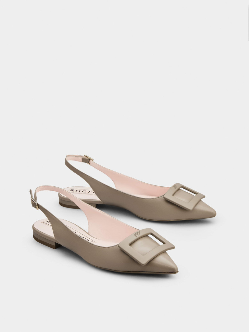 Roger Vivier Gommettine Slingback Ballerinas in Nappa Leather outlook