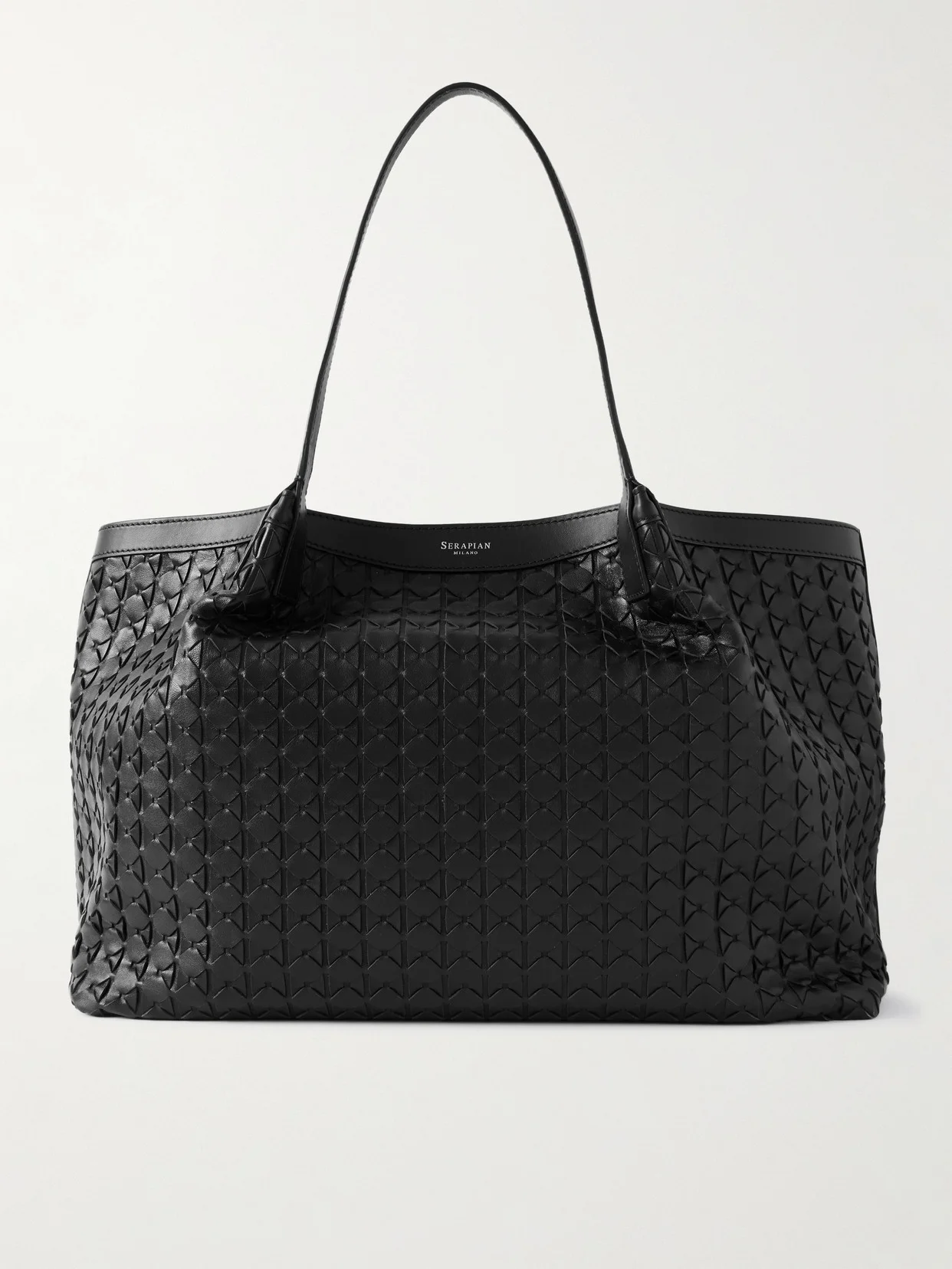 Secret Large Woven Leather Tote - 1