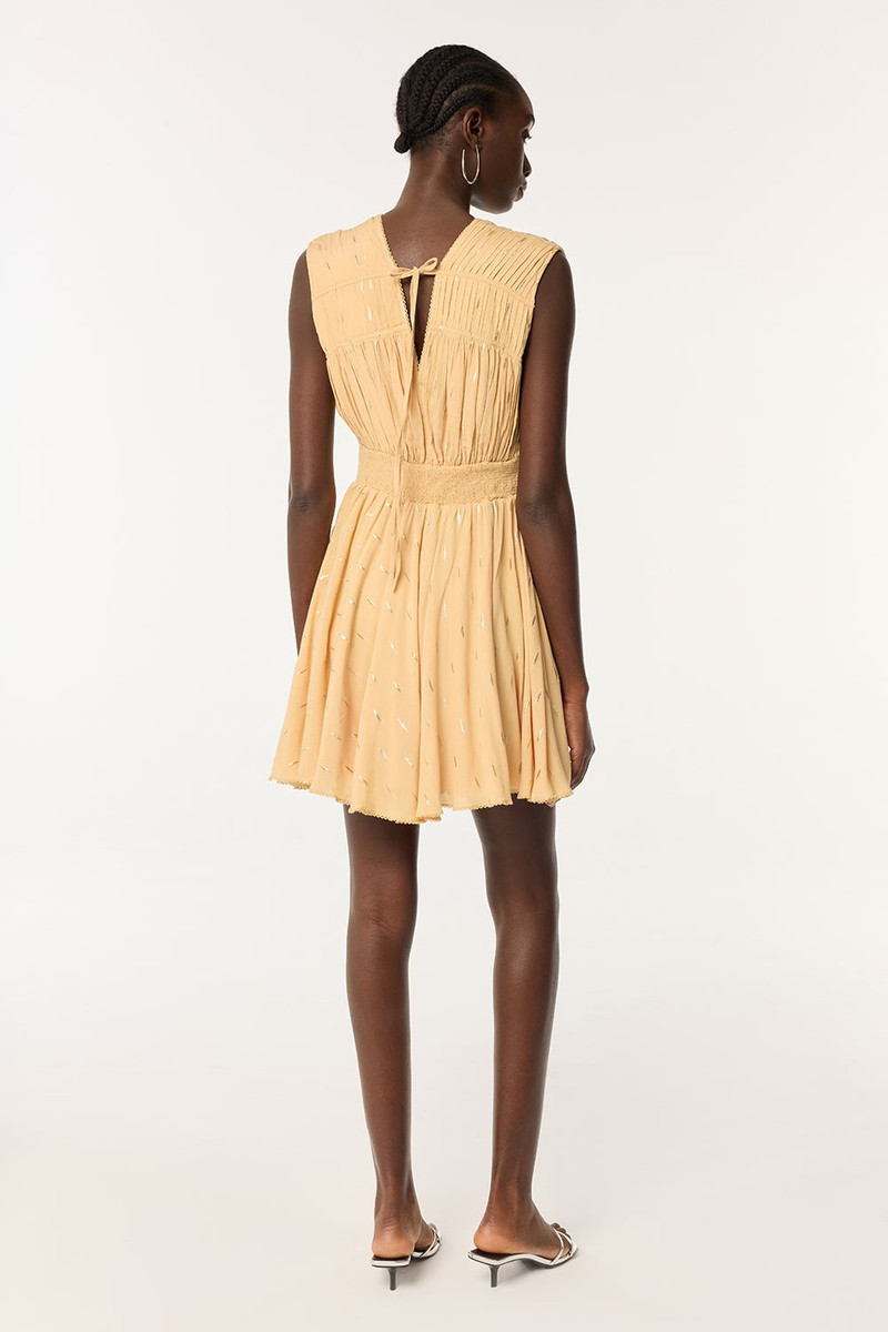 Poupette St Barth Mini Dress Ciao - Cream outlook