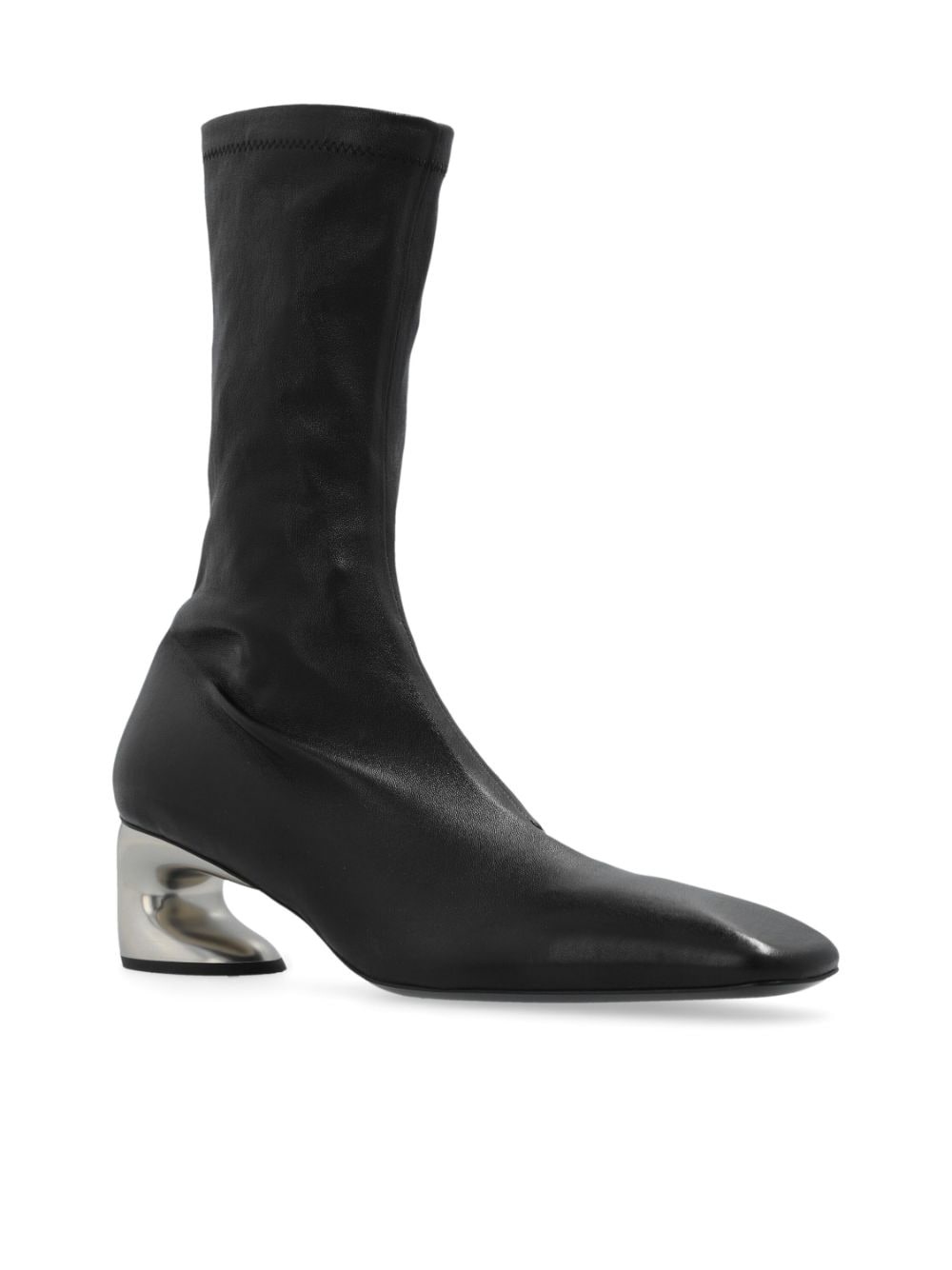 contrast-heel ankle boots - 4