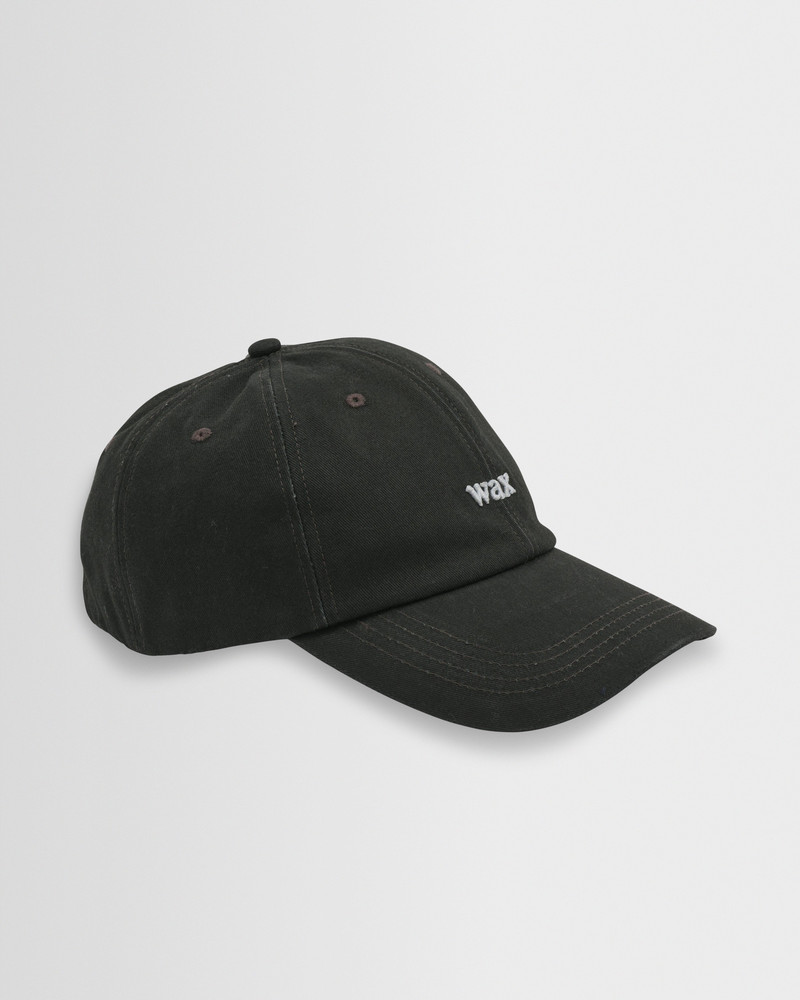 Wax London Spencer - Washed Black Cotton Sports Cap outlook